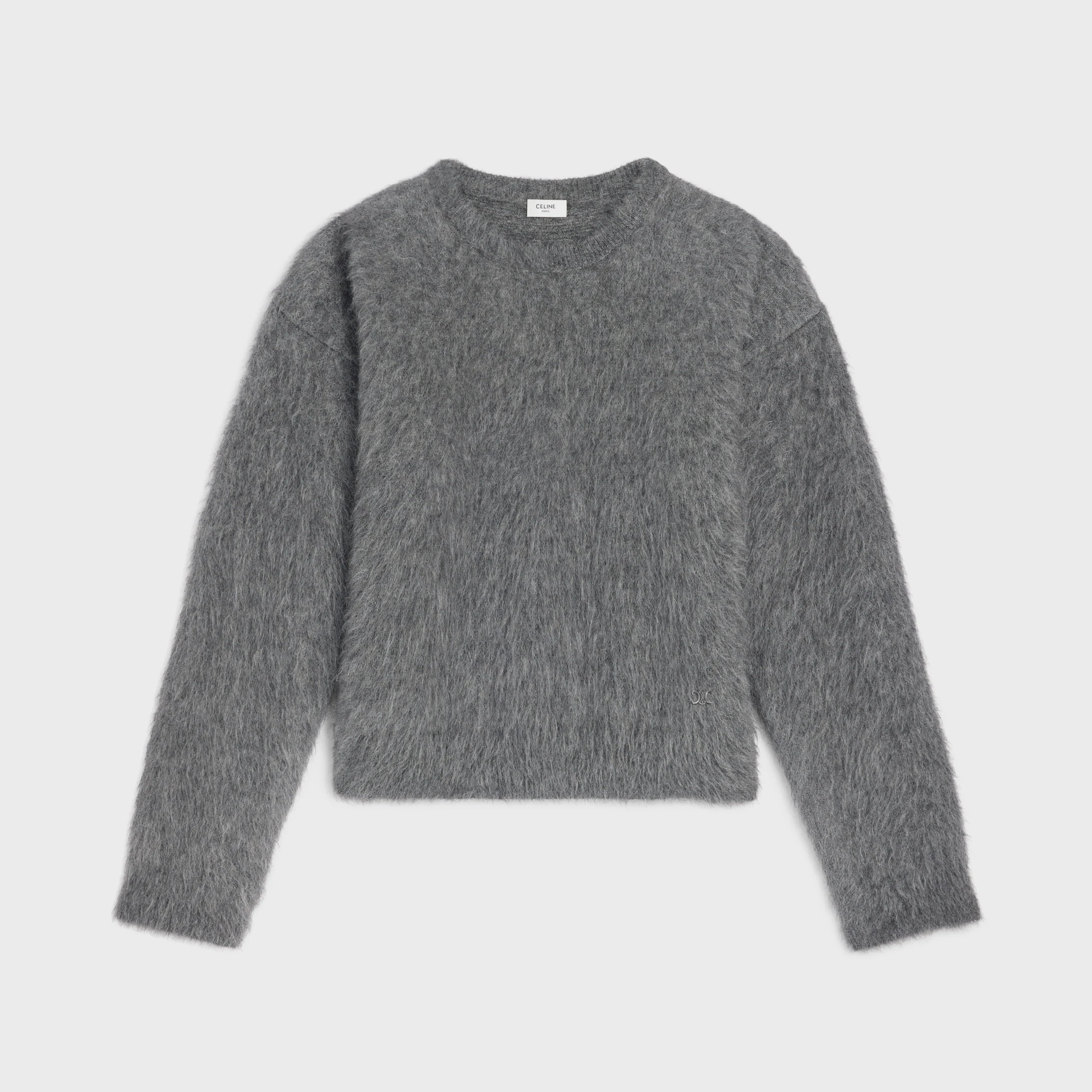 pull col rond IN mohair brossé