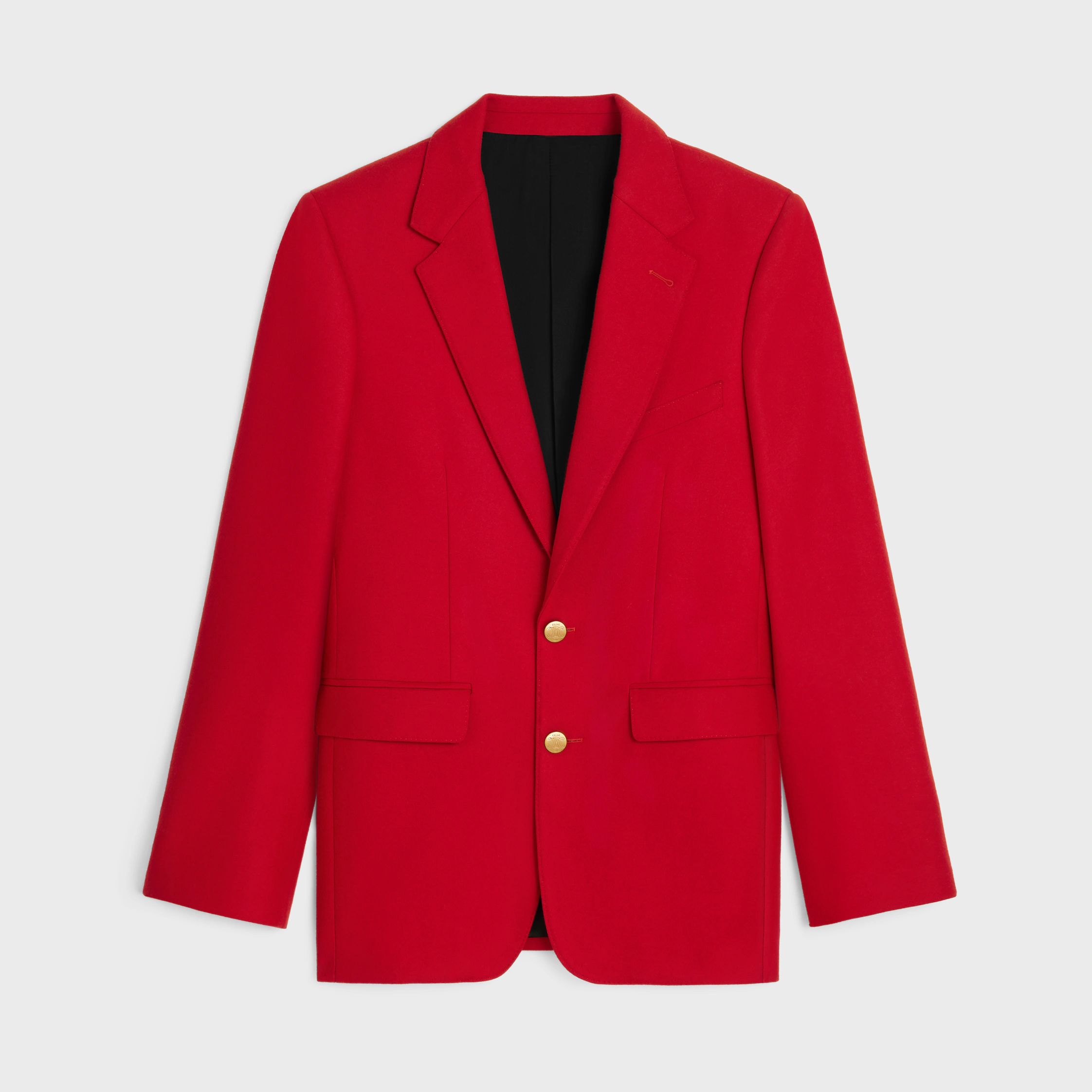 MANTEAU CLASSIQUE EN FLANELLE DE LAINES
