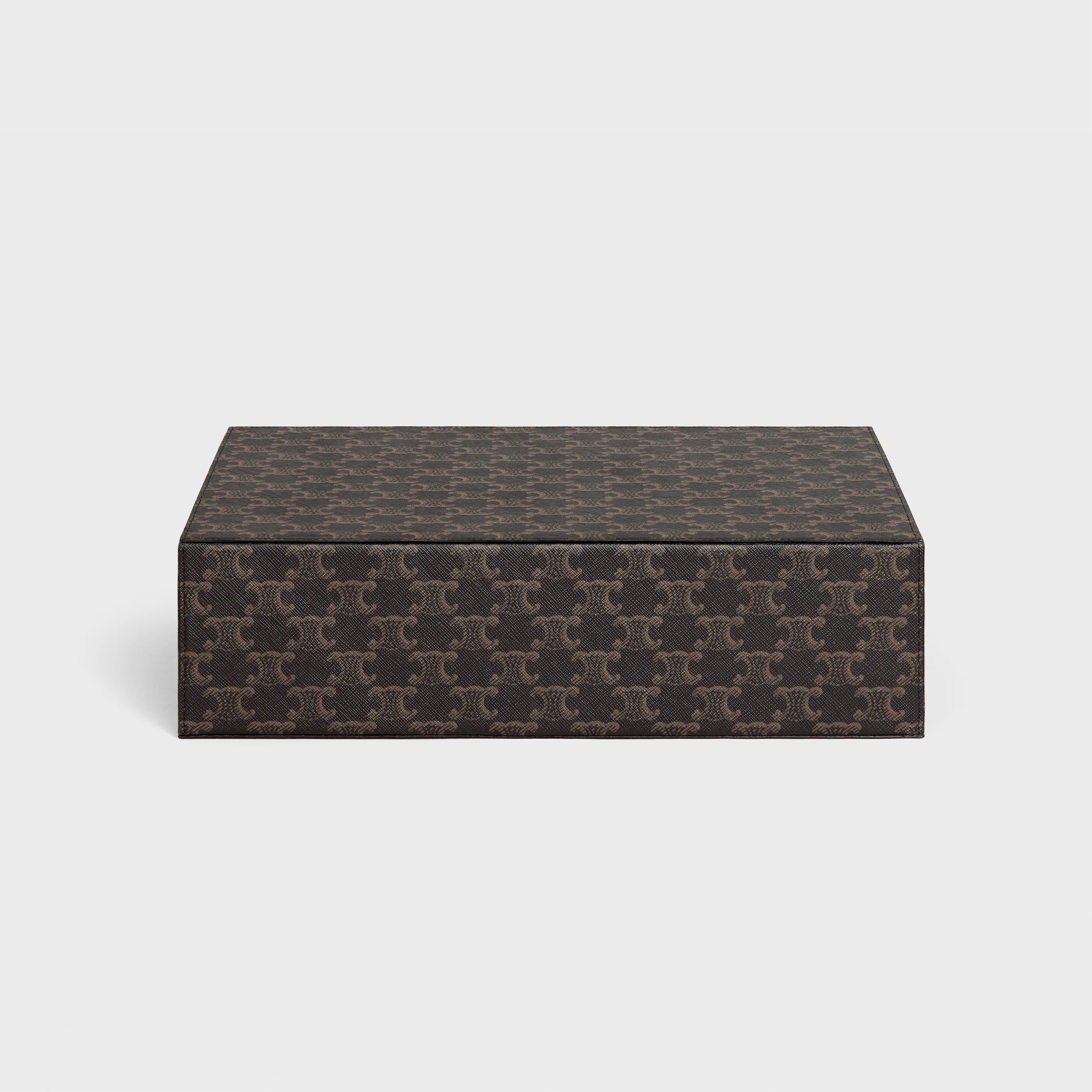 trousse de papeterie en toile Triomphe et cuir de veau