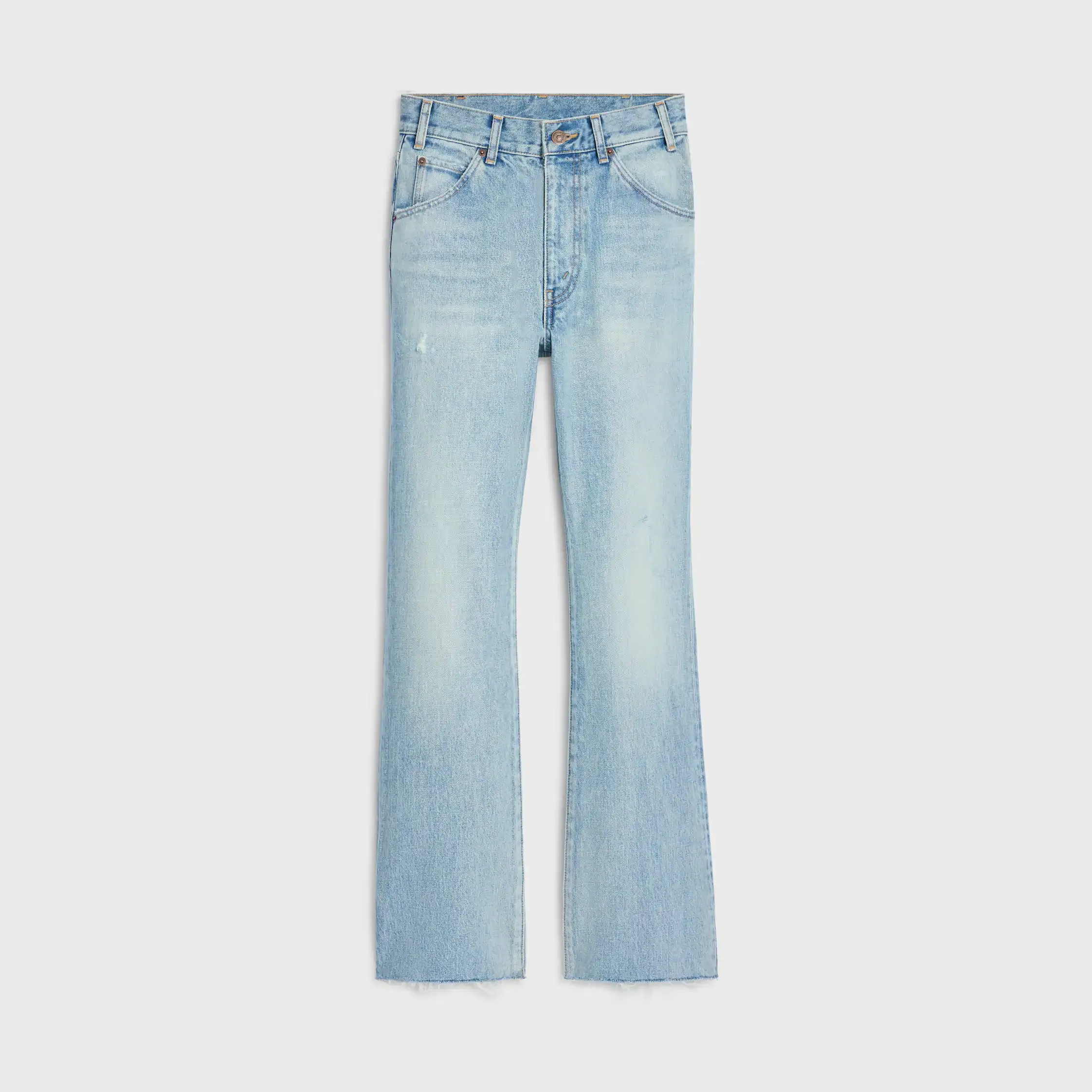 jeans dylan à jambe évasée en denim lavage doux miel