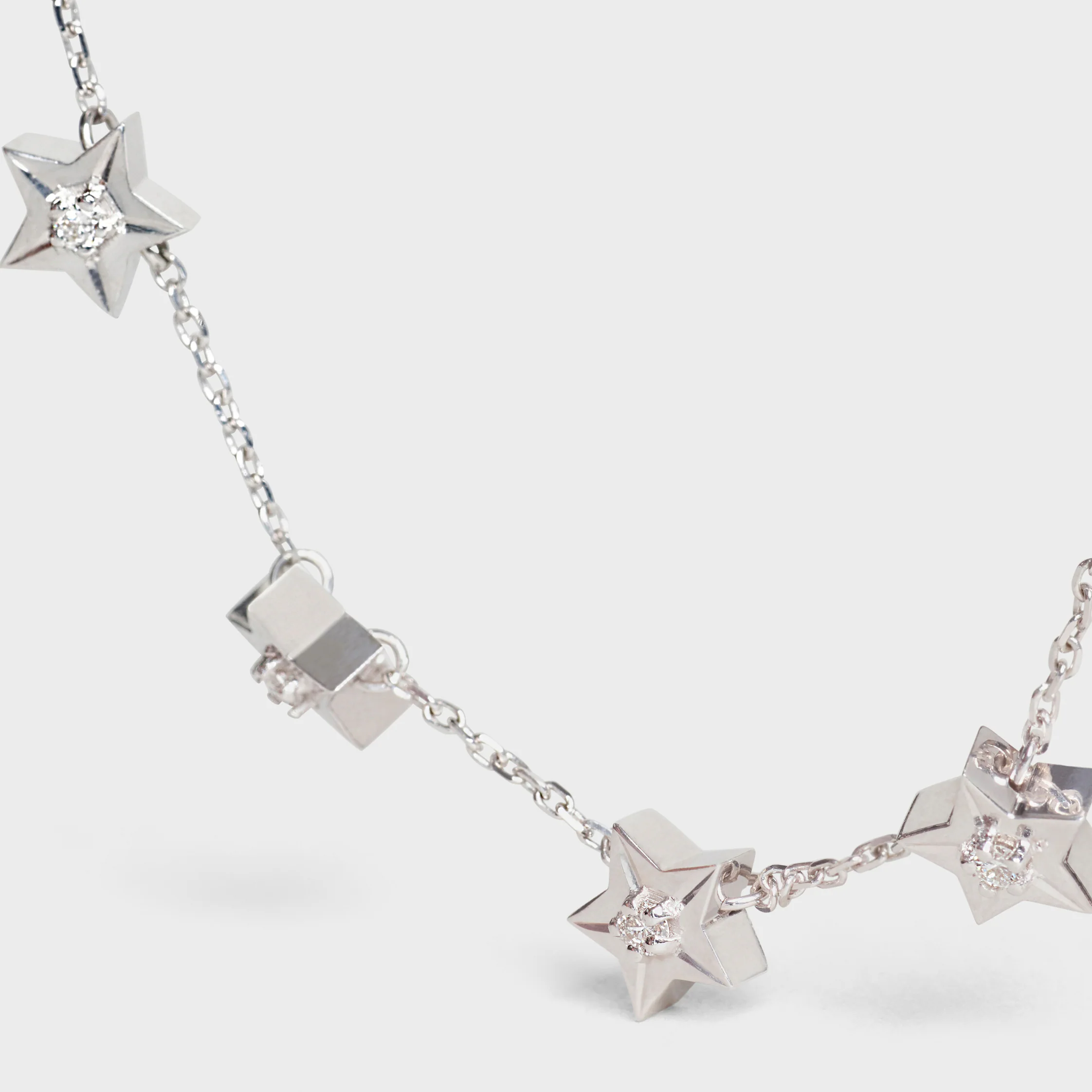Bracelet Étoile Celine Multi Stars en or blanc et diamants