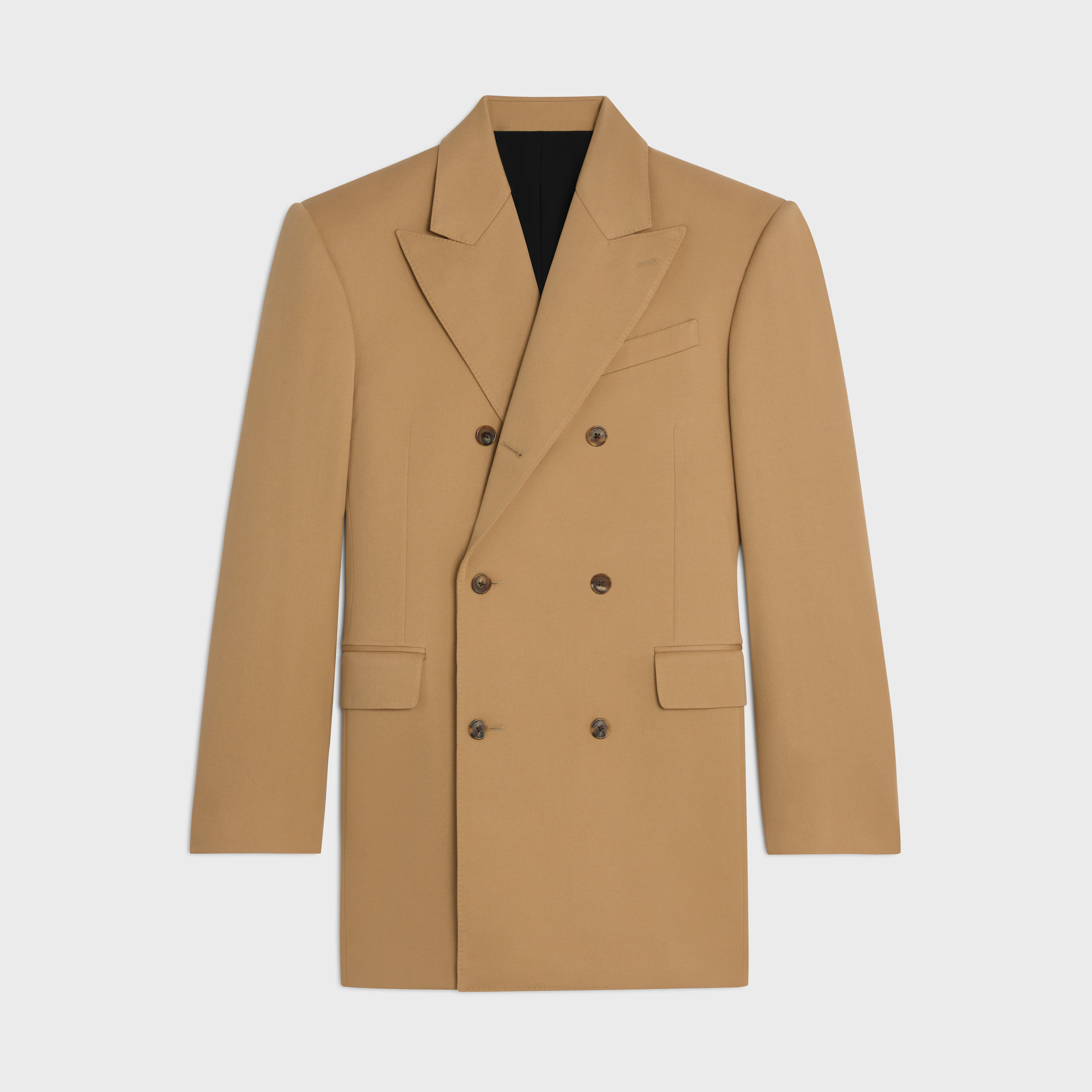 MANTEAU COLONNE EN MOHAIR ET LAINe