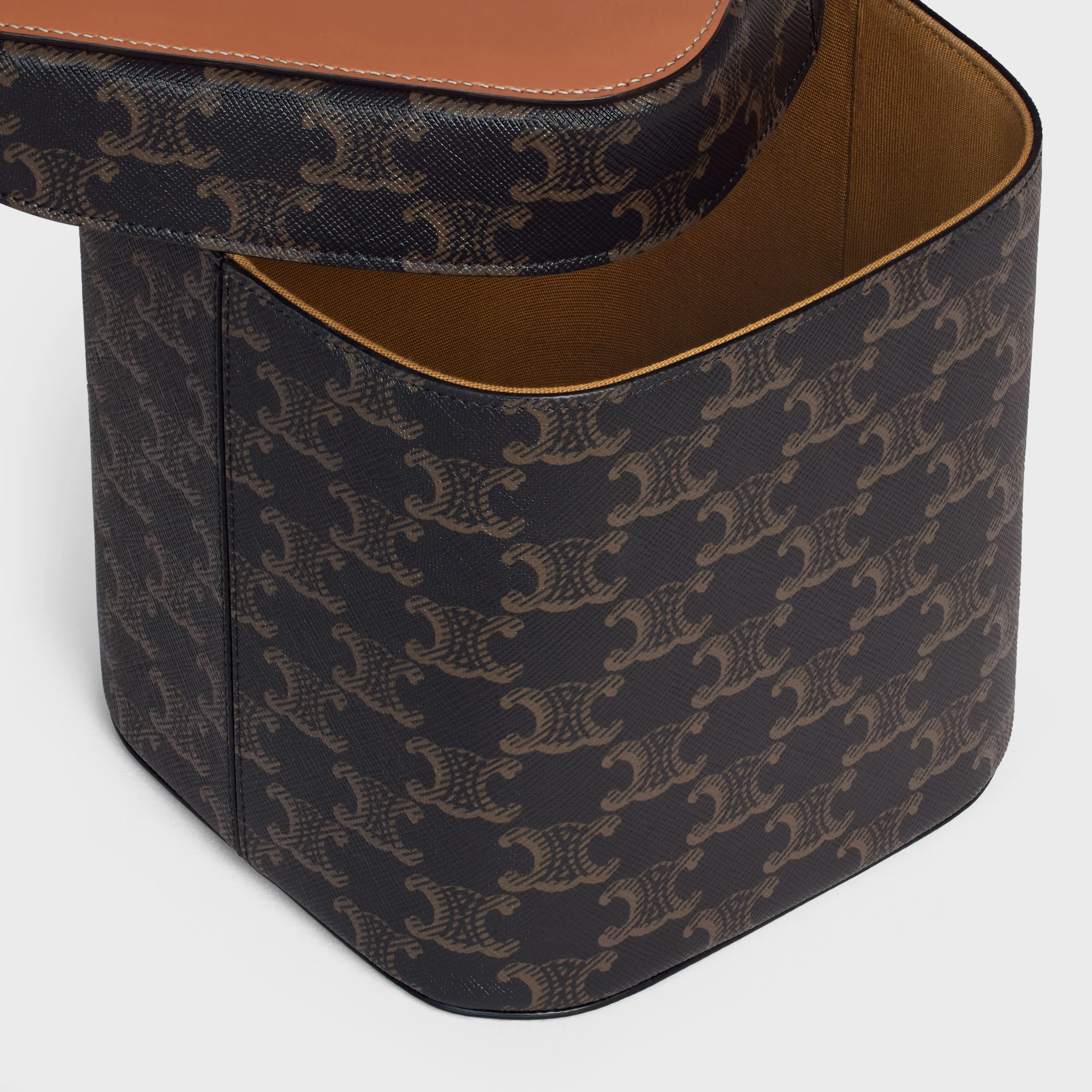 Grand coffret en toile Triomphe et cuir de veau