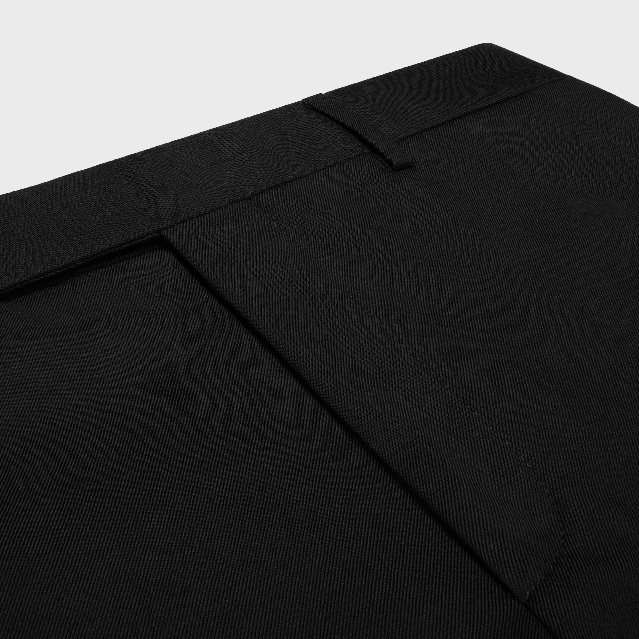 Pantalon mods en gabardine de laine