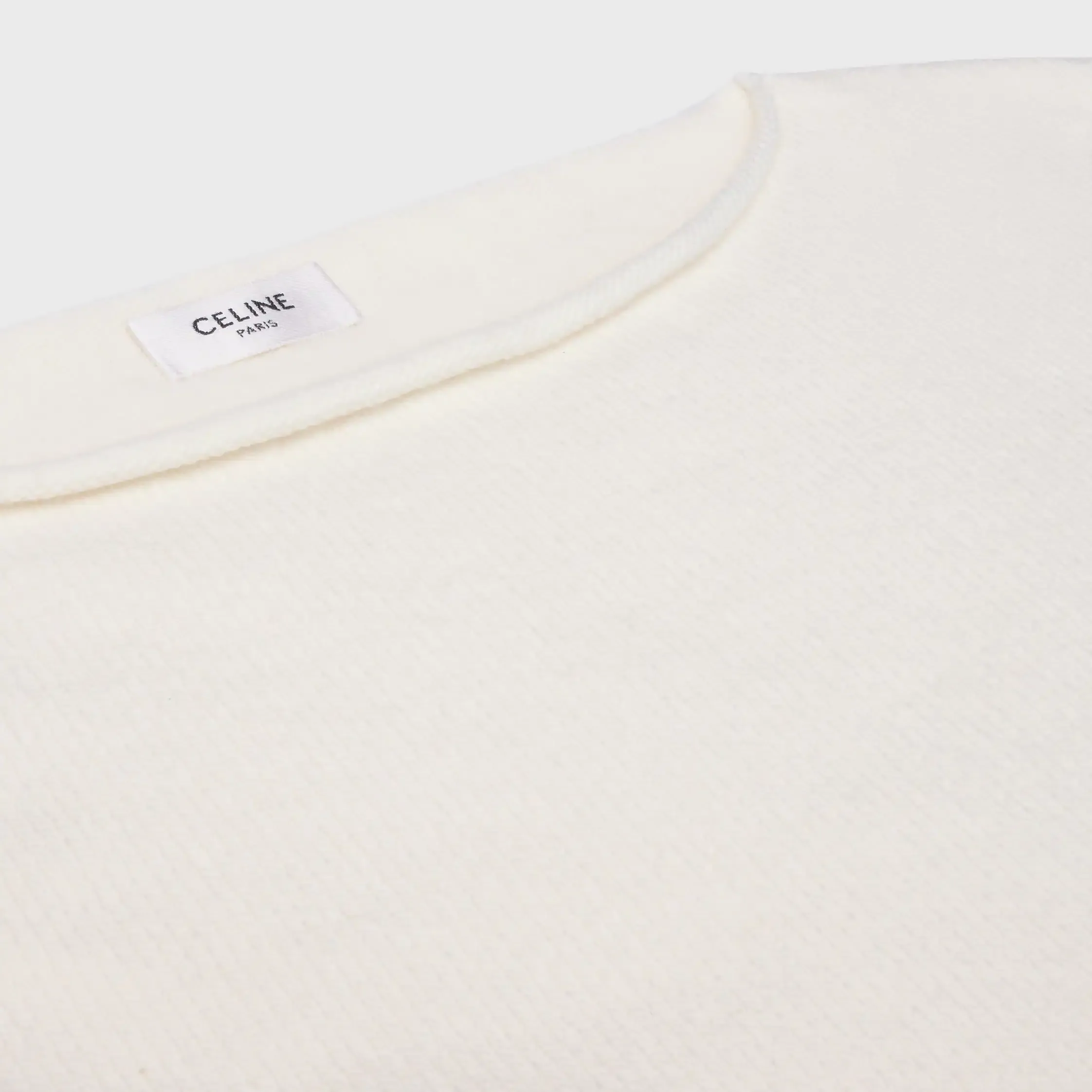 pull col rond en laine et cachemire