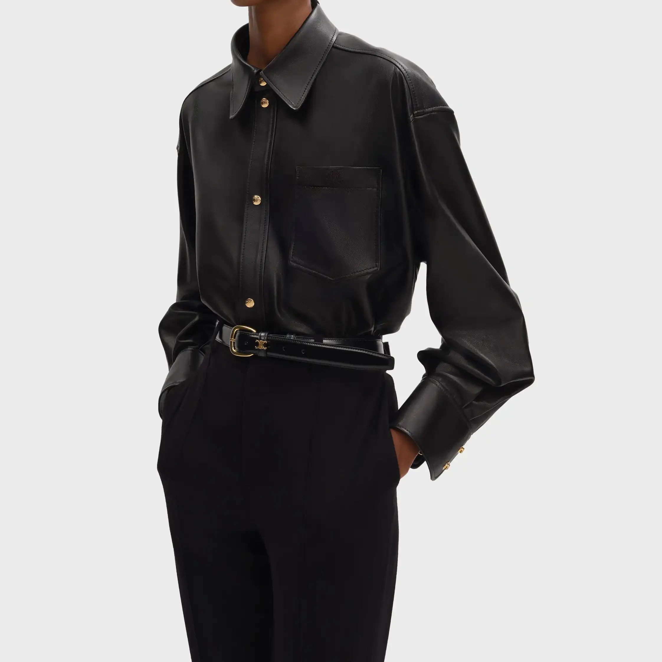 Chemise en peau de mouton douce