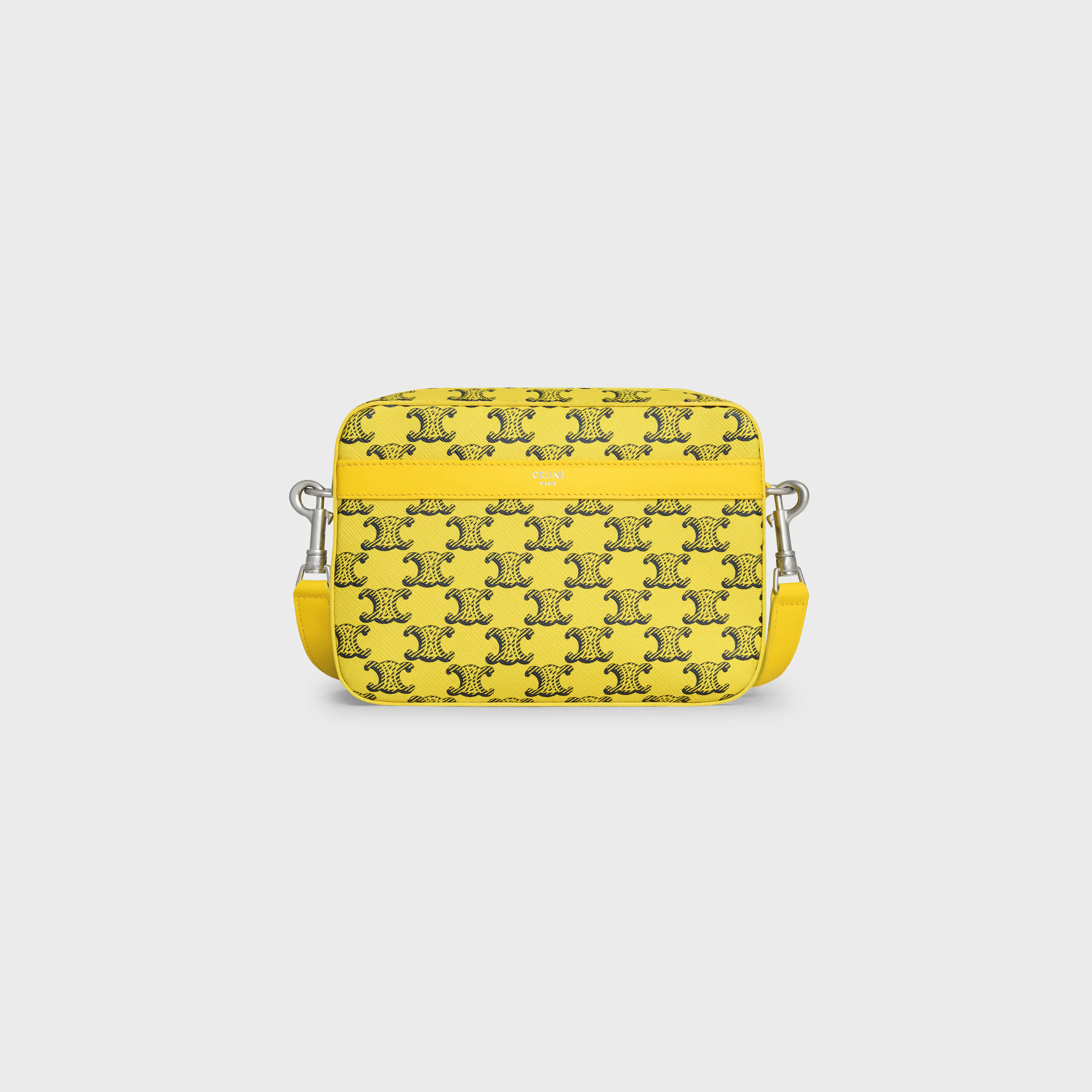 PETIT SAC À MAIN EN TISSU TRIOMPHE ET CUIR DE VEAU
