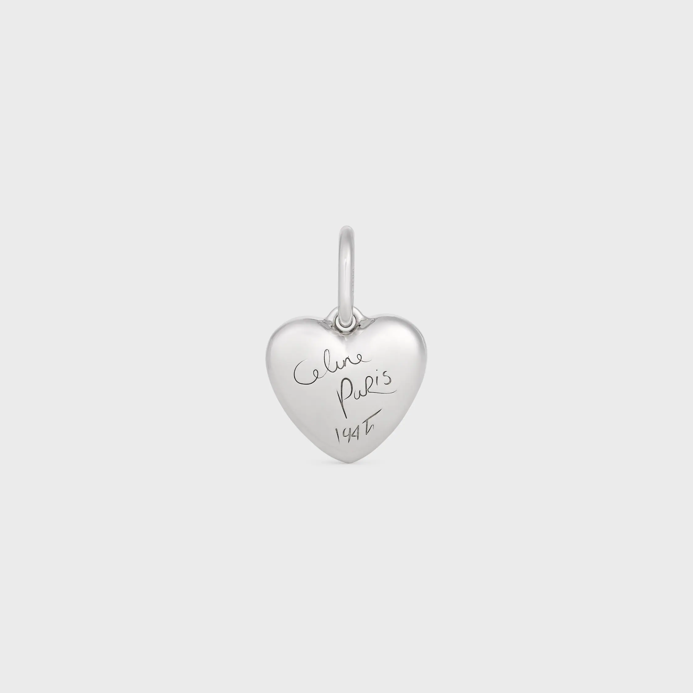 CHARM COEUR CELINE 1945 EN ALUMINIUM