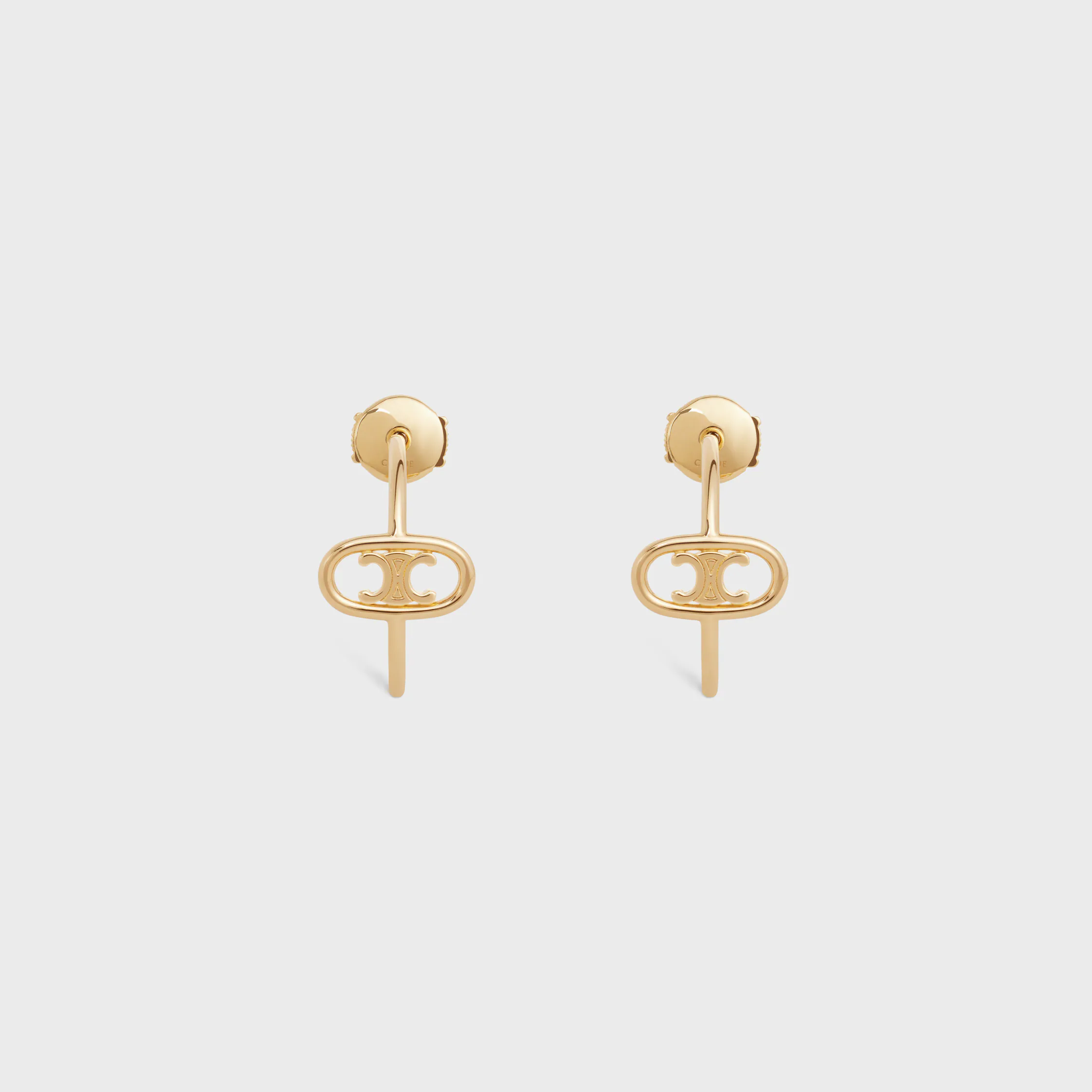 Maillon Triomphe Boucles d'oreilles en or jaune