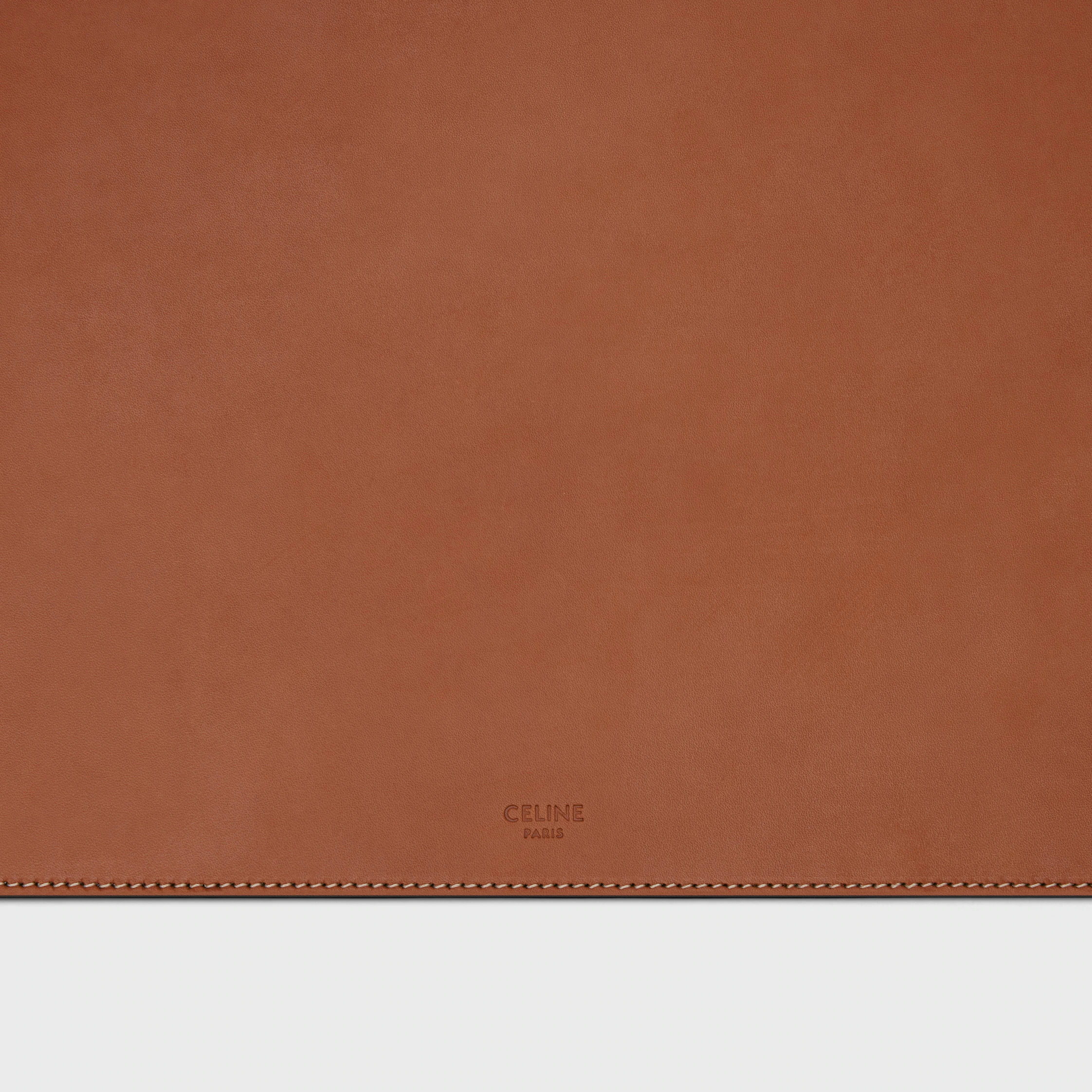 Pad de bureau en cuir de veau naturel