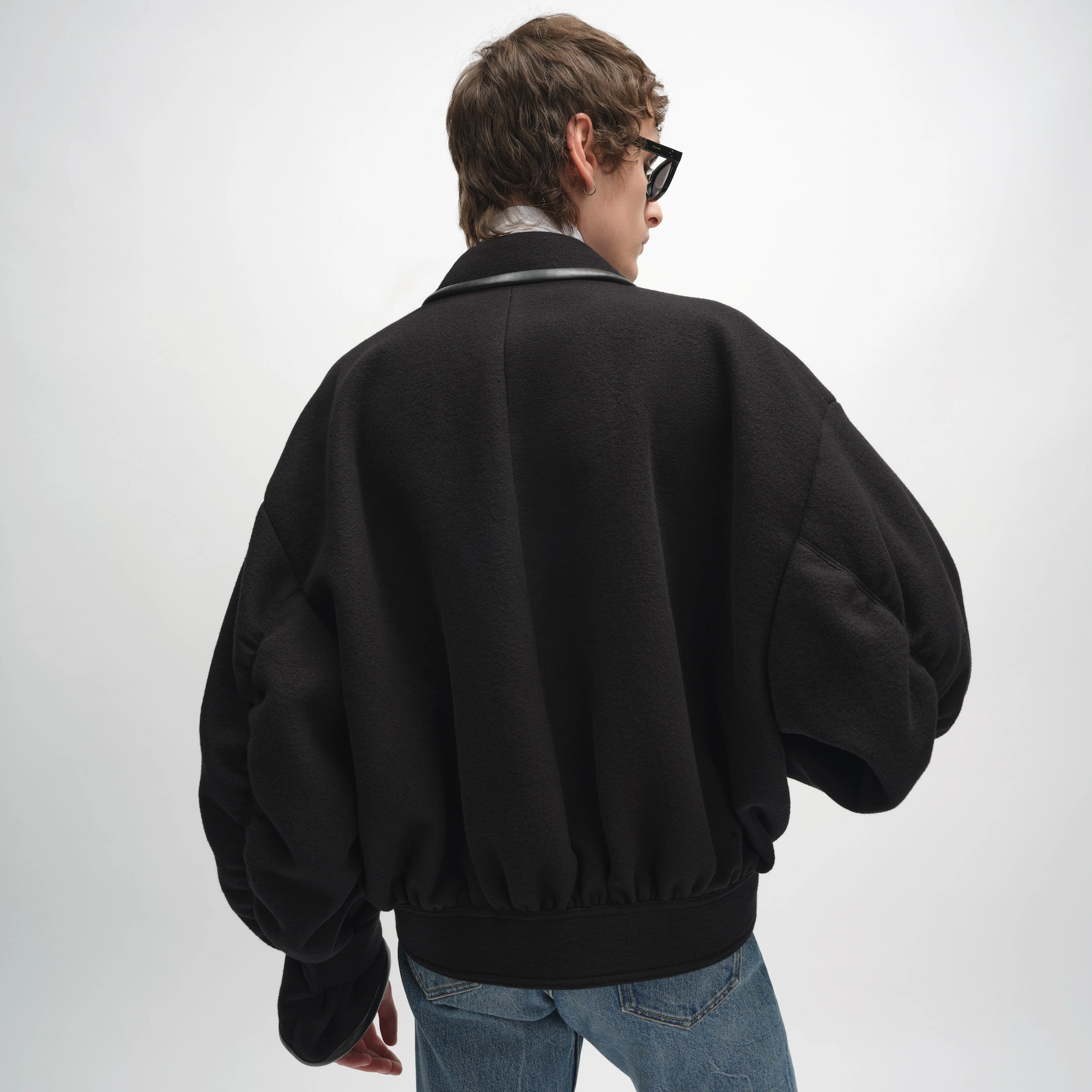 Veste en feutre de laine double-face