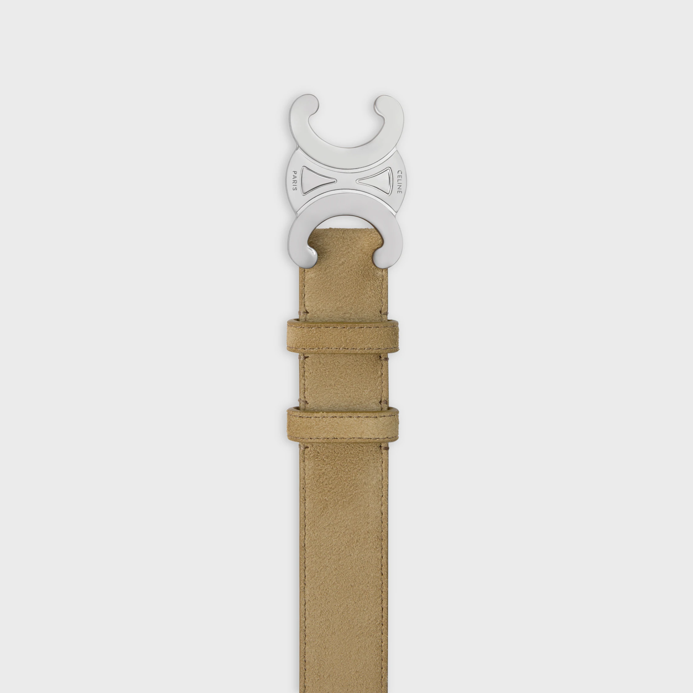 Ceinture Triomphe 30 MM EN SUÈDE CUIR DE VEAU