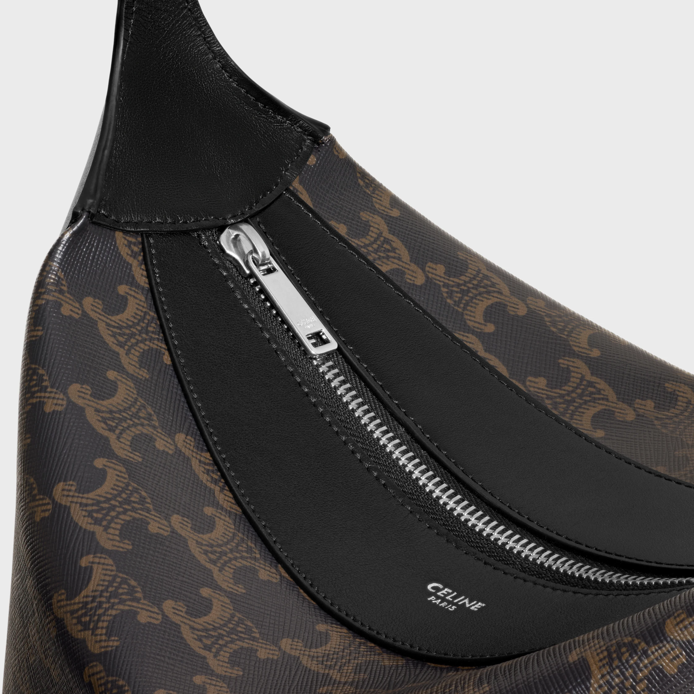 SAC À MAIN HARRY EN TOILE TRIOMPHE ET CUIR DE VEAU