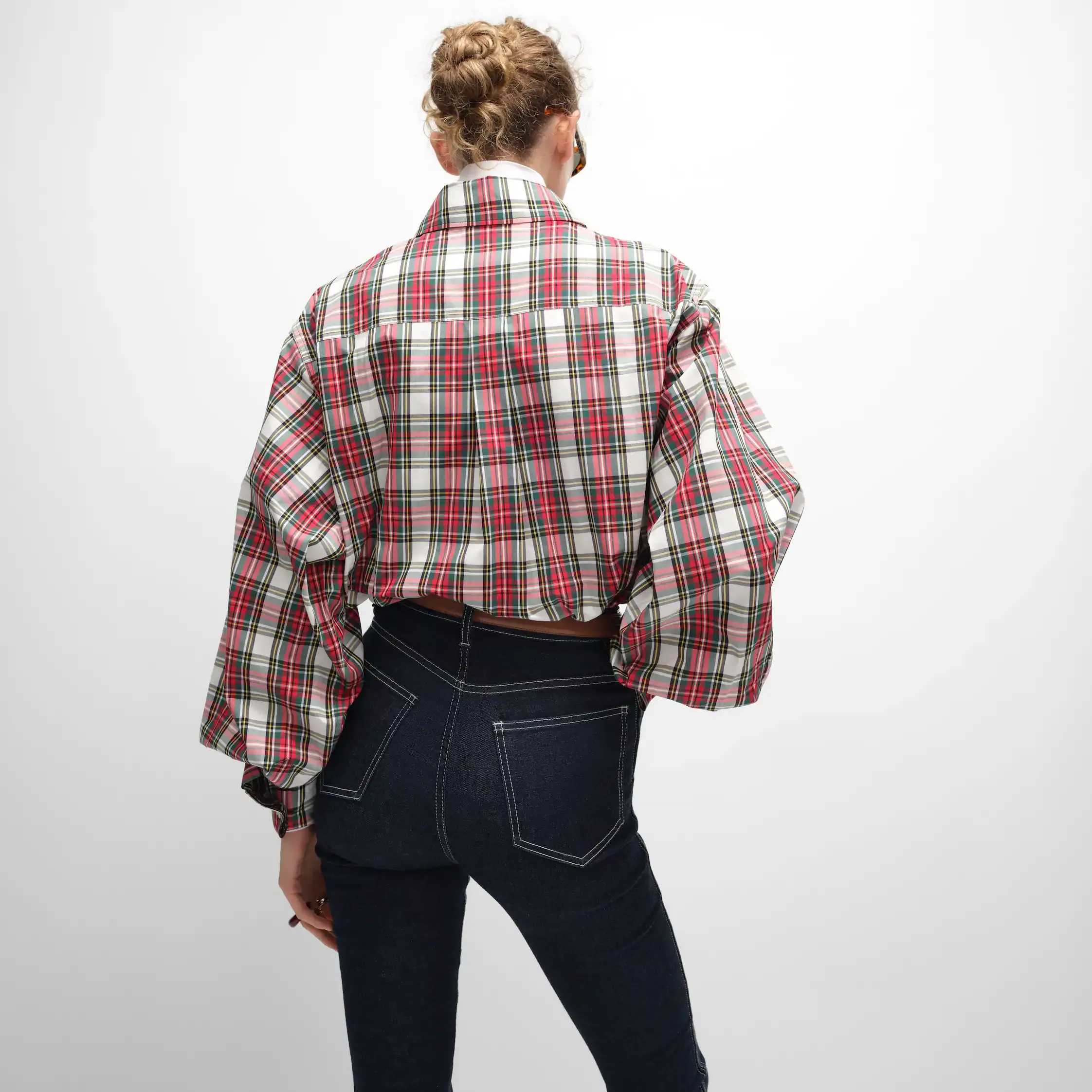 chemise en coton à motif tartan