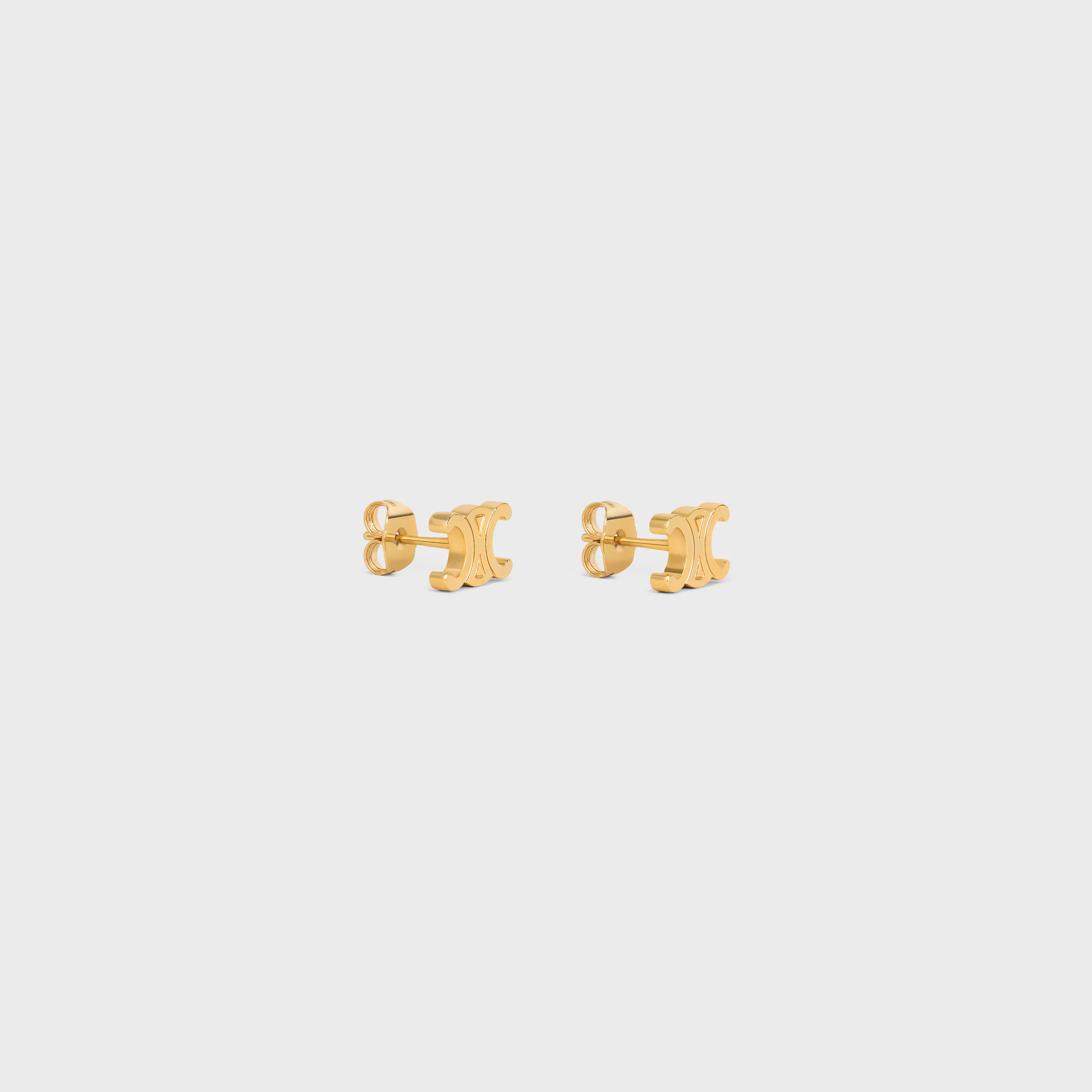 Triomphe Studs en laiton fini or