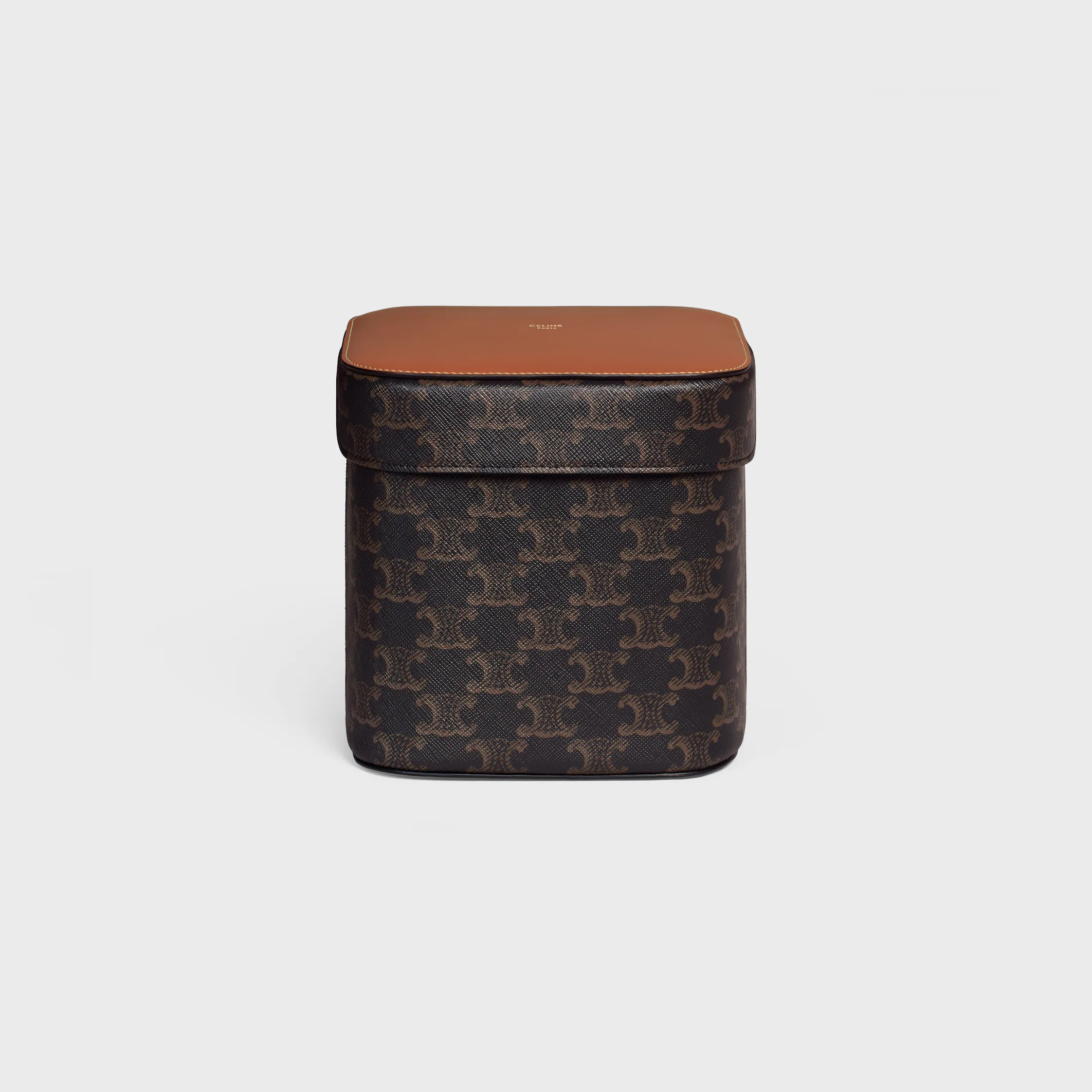 Grand coffret en toile Triomphe et cuir de veau