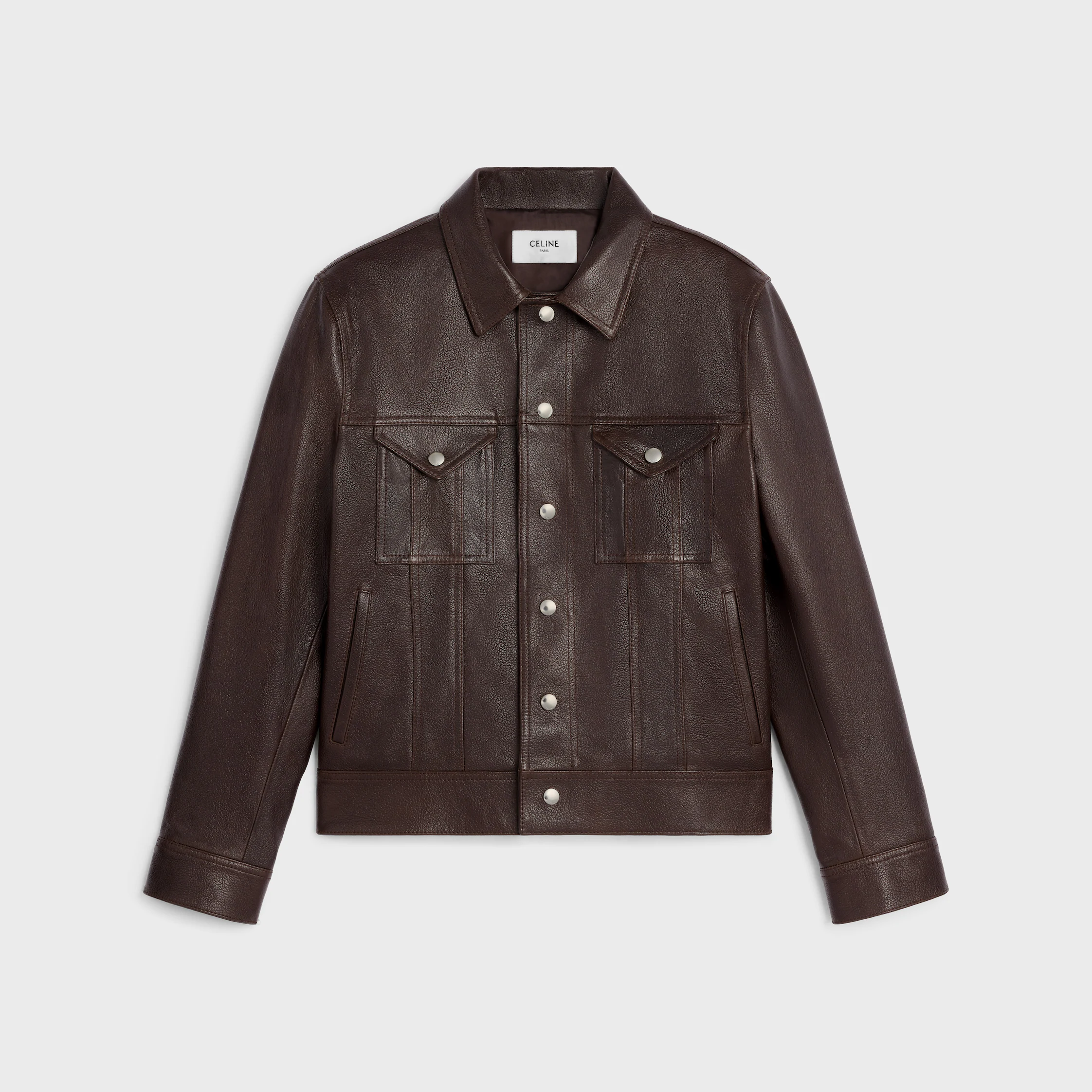 Veste trucker en peau de mouton