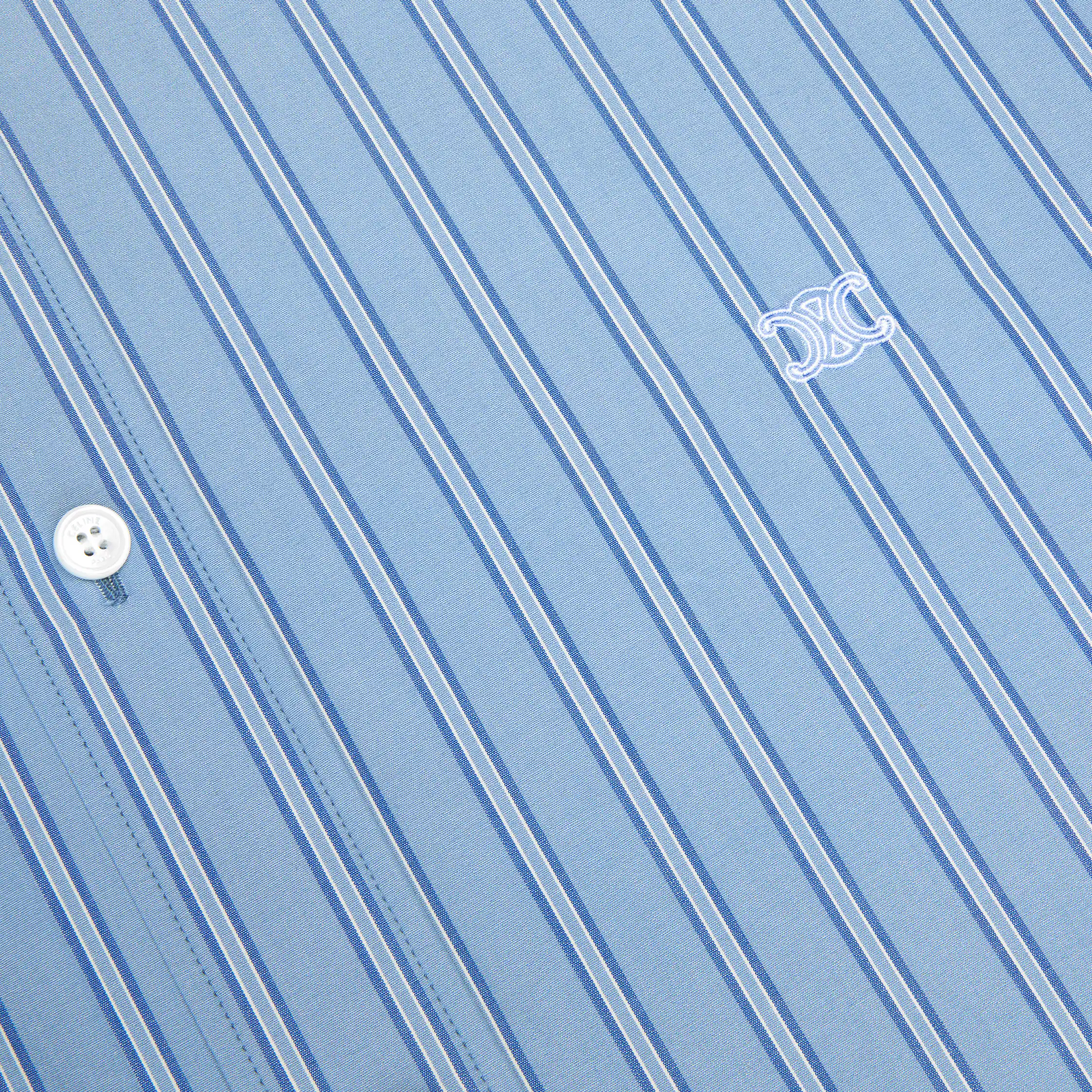 CHEMISE CLASSIQUE EN COTON POPLIN À RAYURES