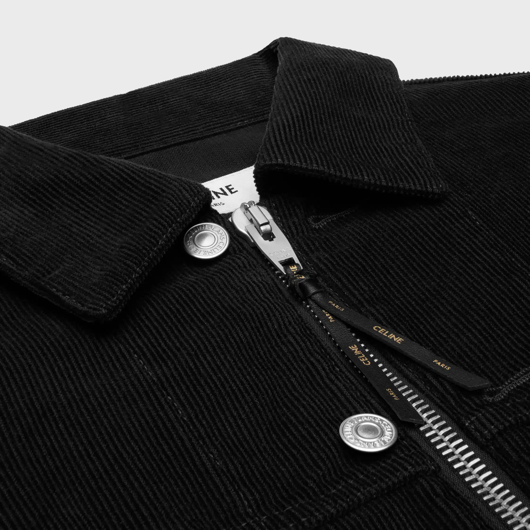 Veste trucker en velours côtelé