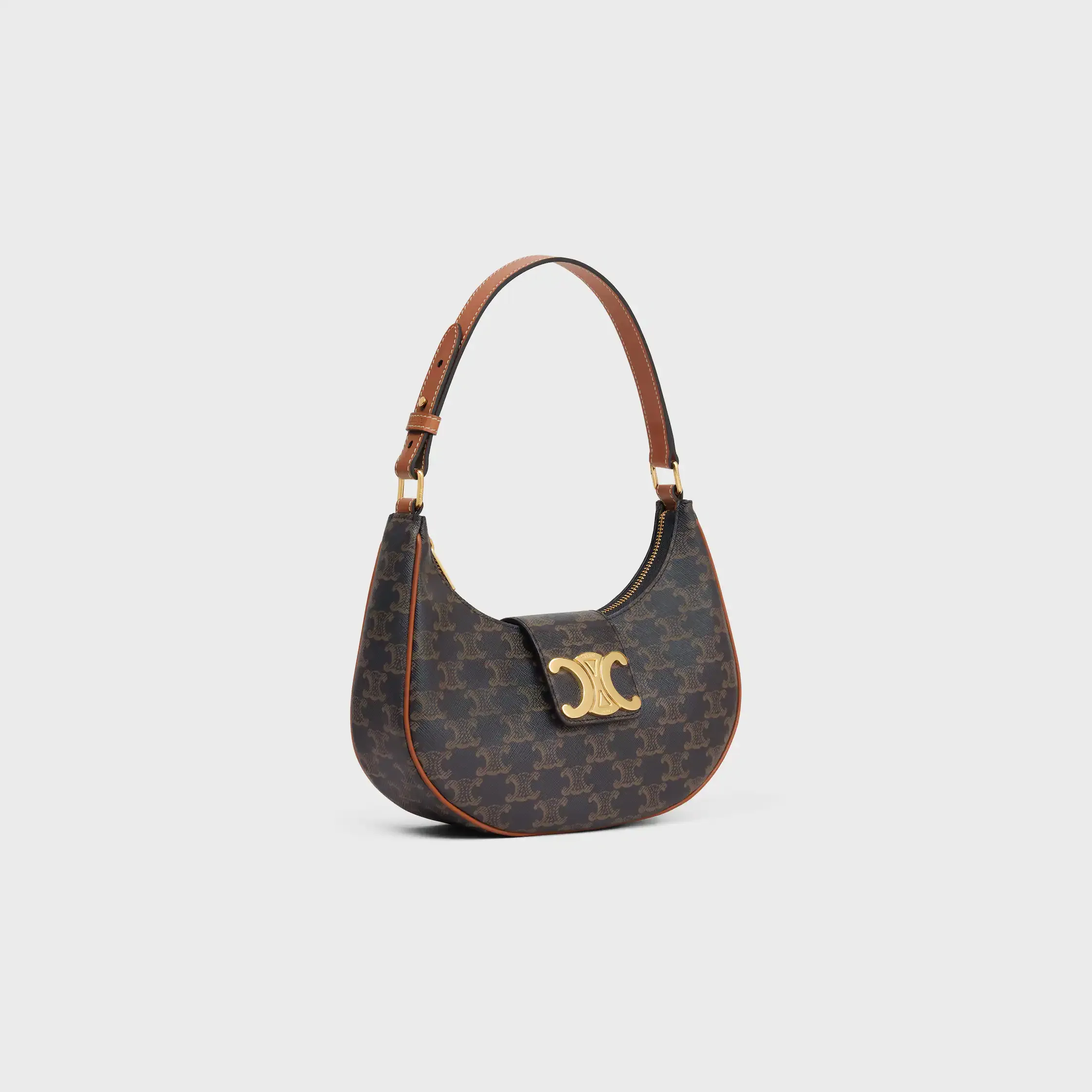 SAC MEDIUM AVA TRIOMPHE EN TOILE TRIOMPHE ET VEAU