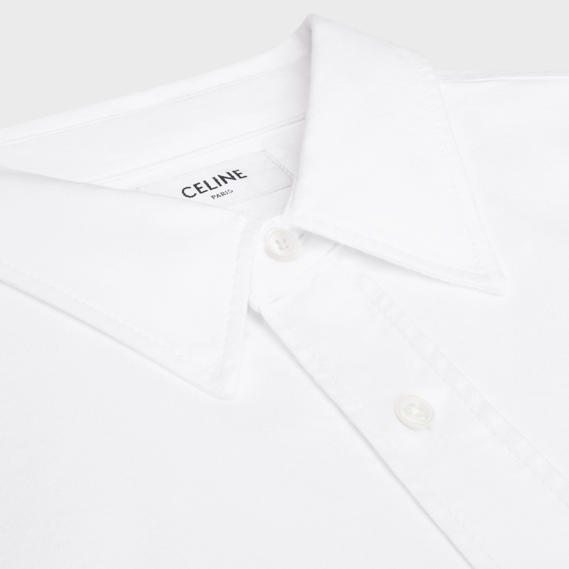 Surchemise en denim de coton