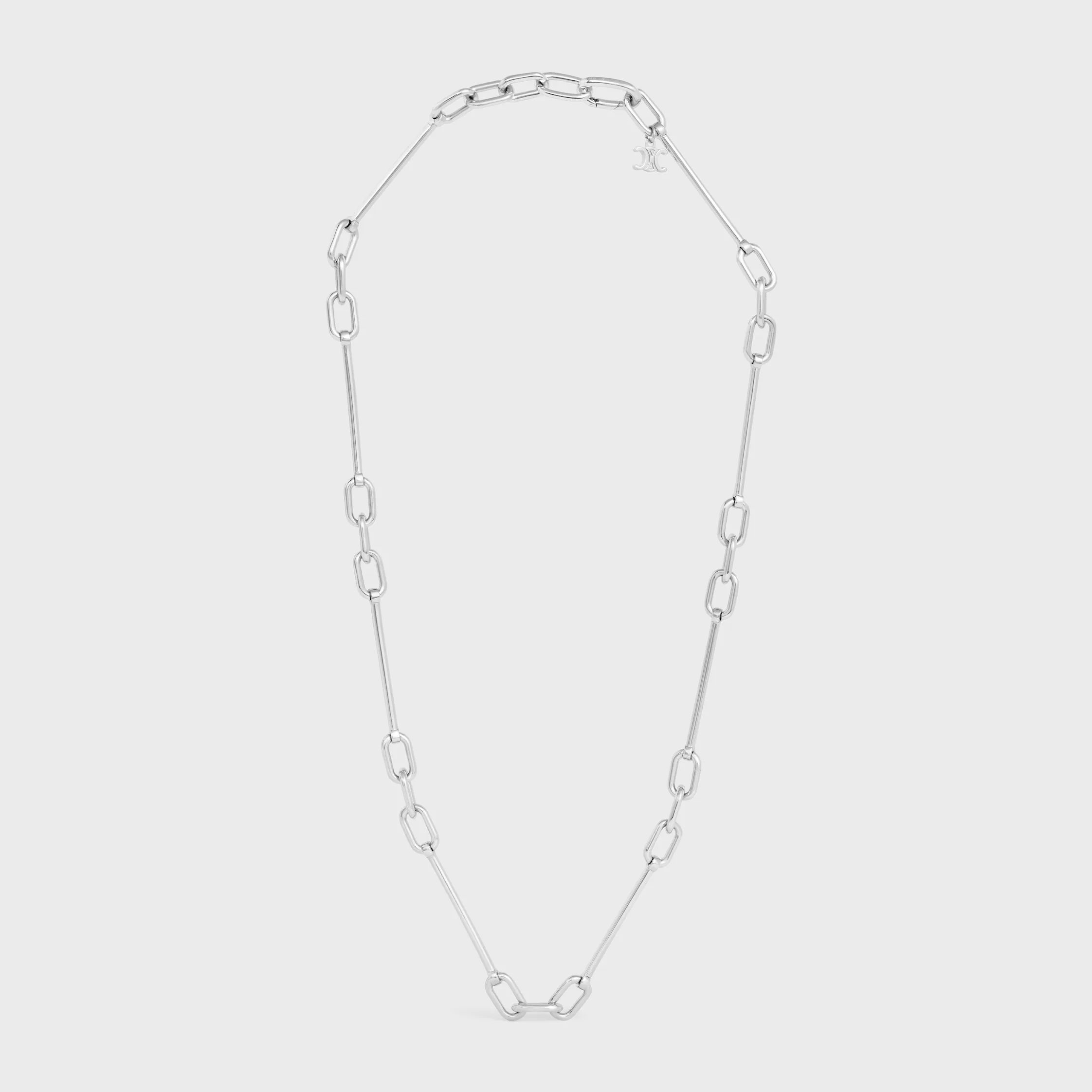 COLLIER DE CHARMES EN LAITON FINI RHODIUM