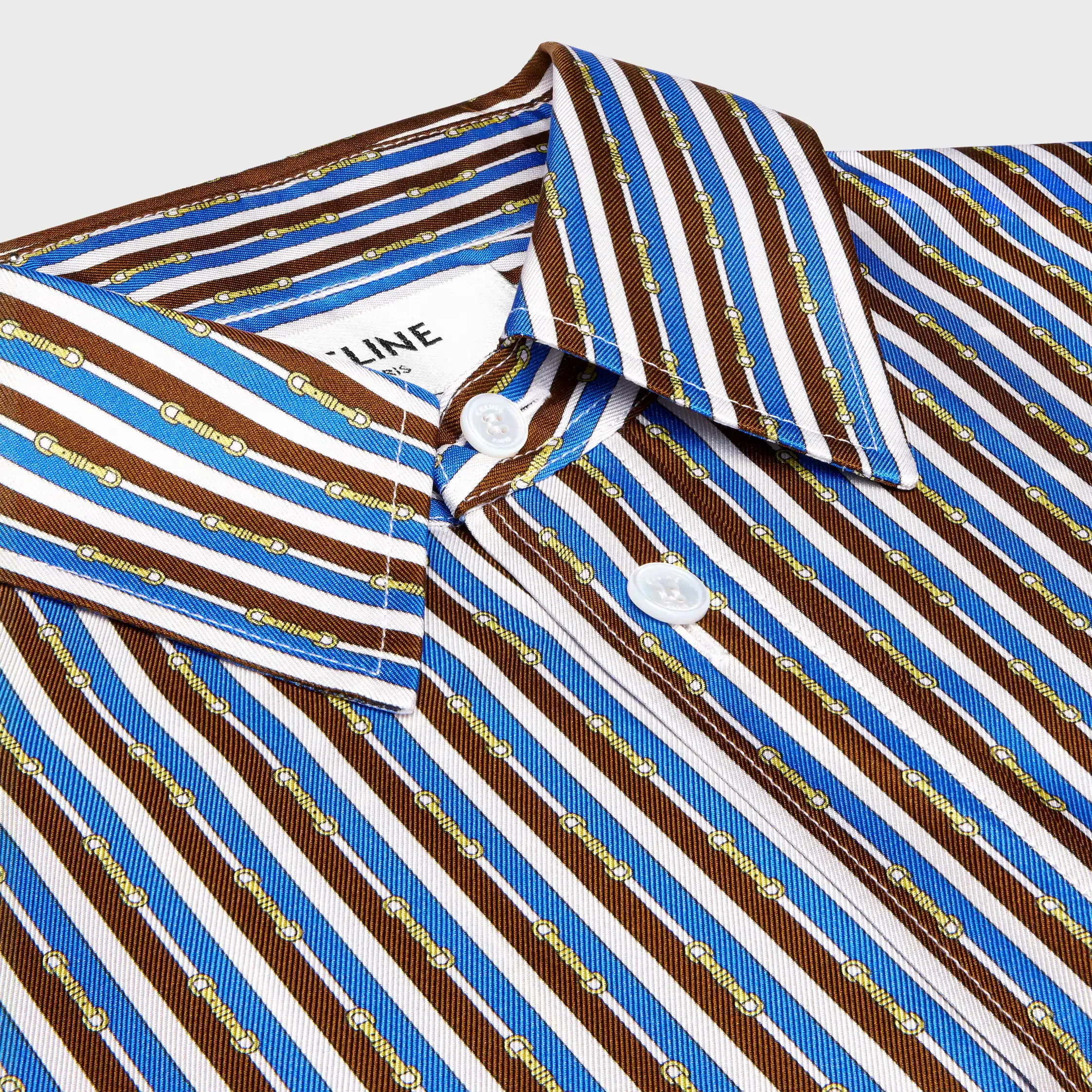 chemise oversize en tissu de soie