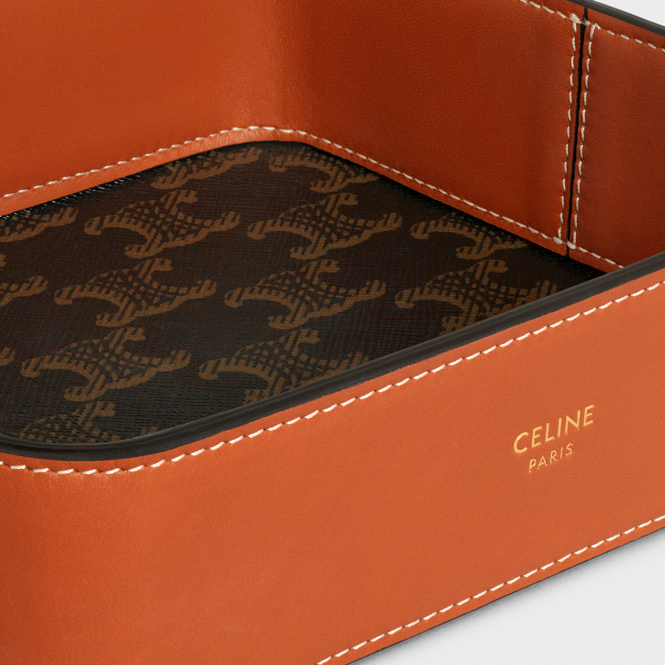 Bol Trinket en toile Triomphe et cuir de veau
