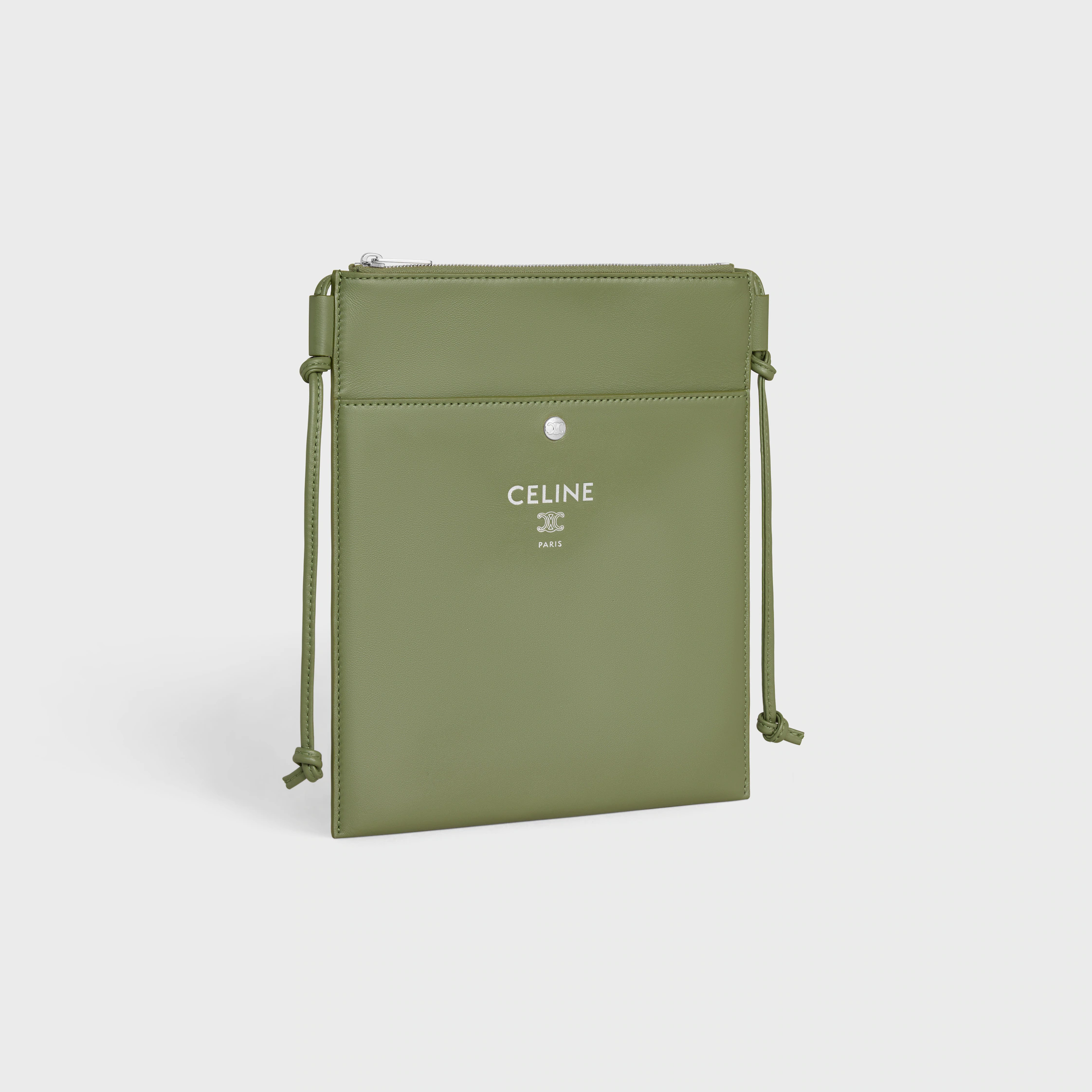 POCHETTE SHARP PORTABLE EN PEAU DE MOUTON LISSÉE