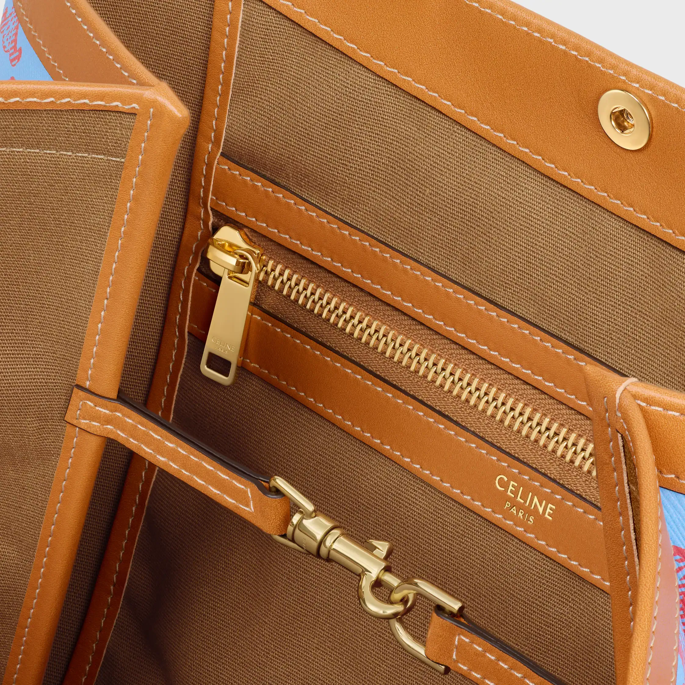SAC À MAIN PLAT MOYEN EN TISSU TRIOMPHE