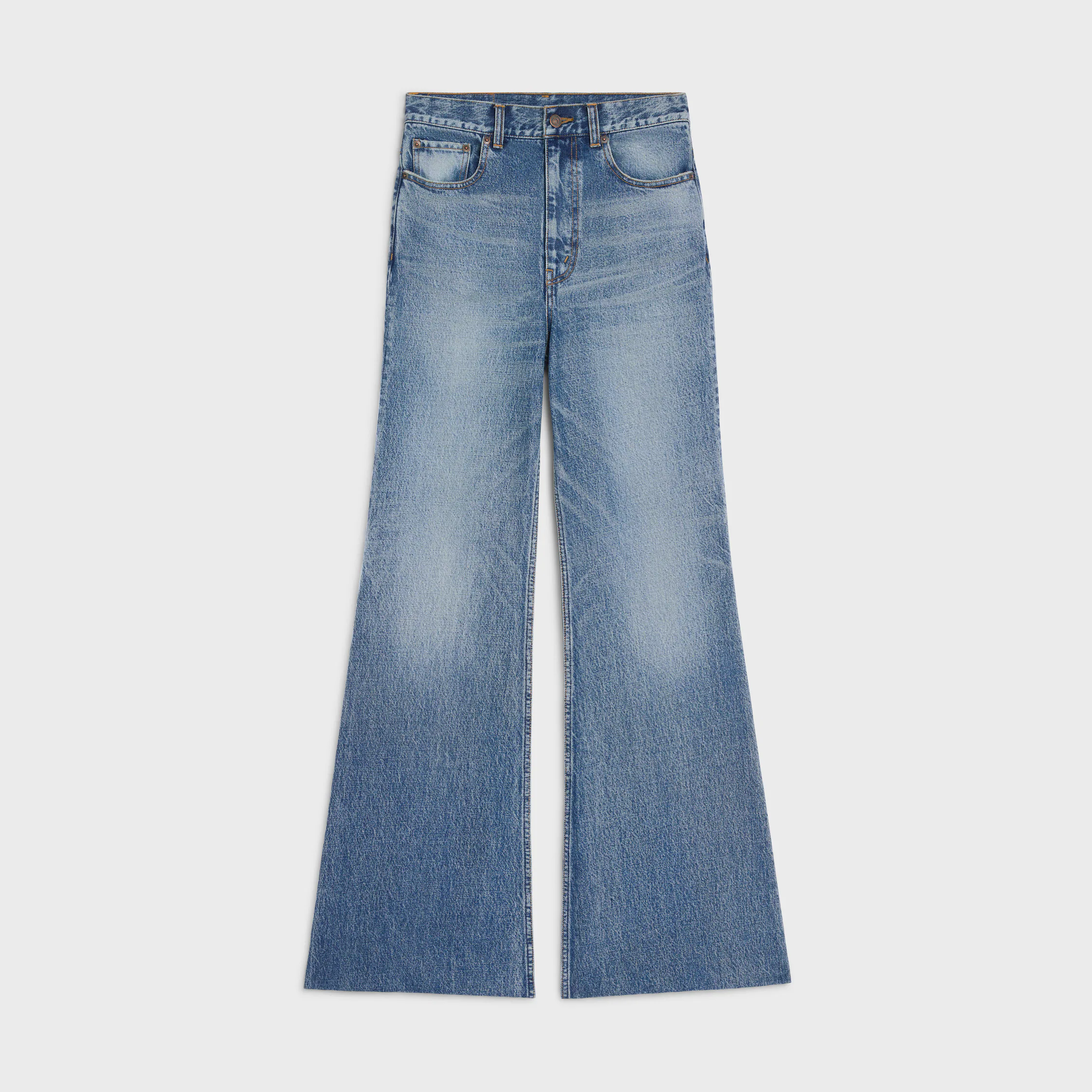 jeans flare 001 en denim coton