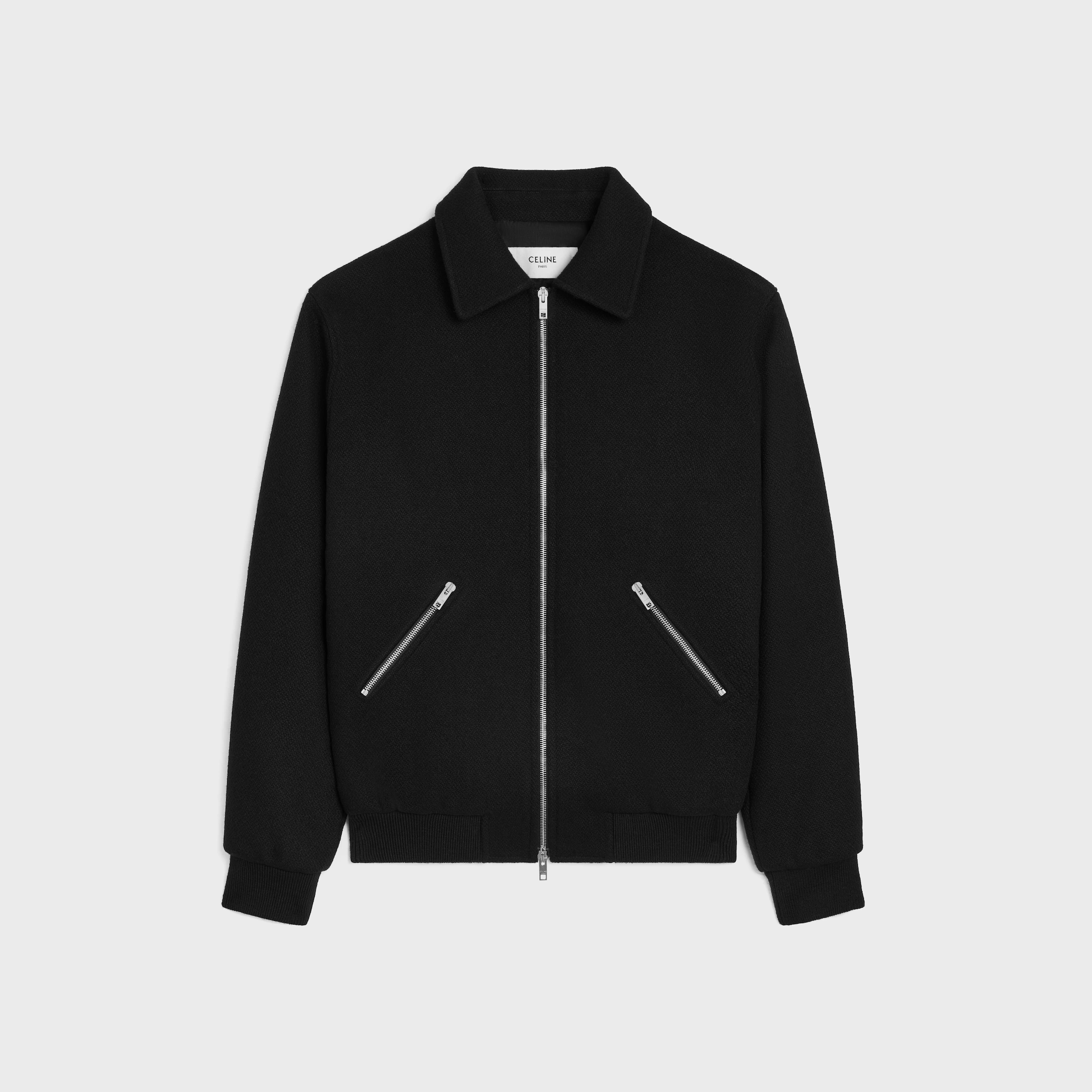 Veste teddy en laine structurée