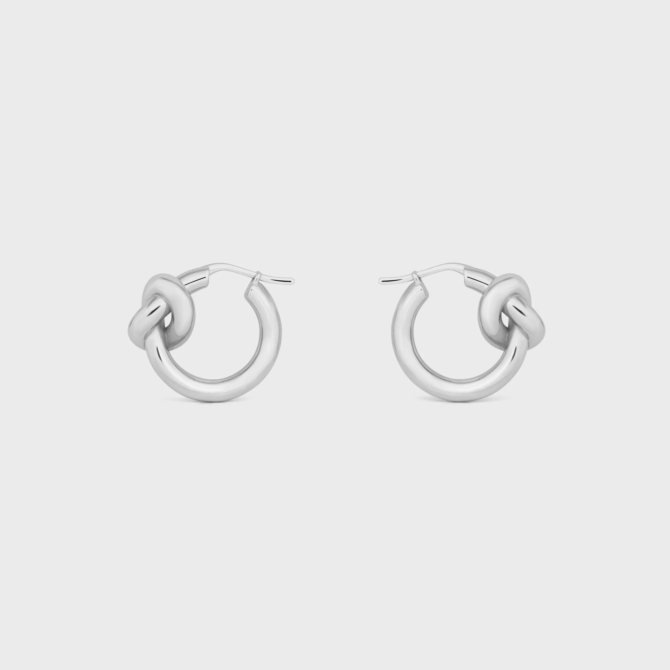 Boucles d'oreilles en laiton avec finition rhodiée
