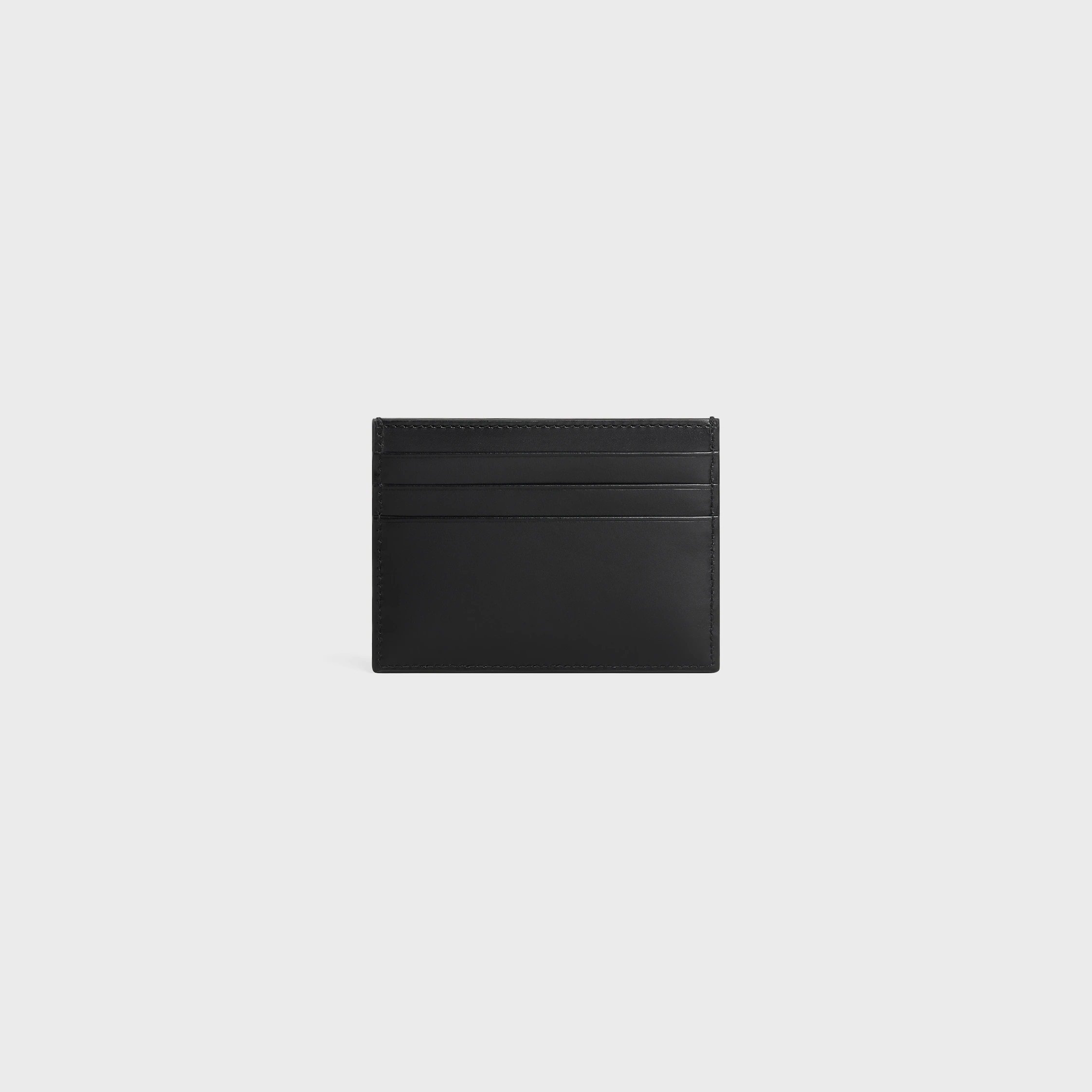 GRAND PORTE-CARTES en cuir de veau satiné avec motif triomphe