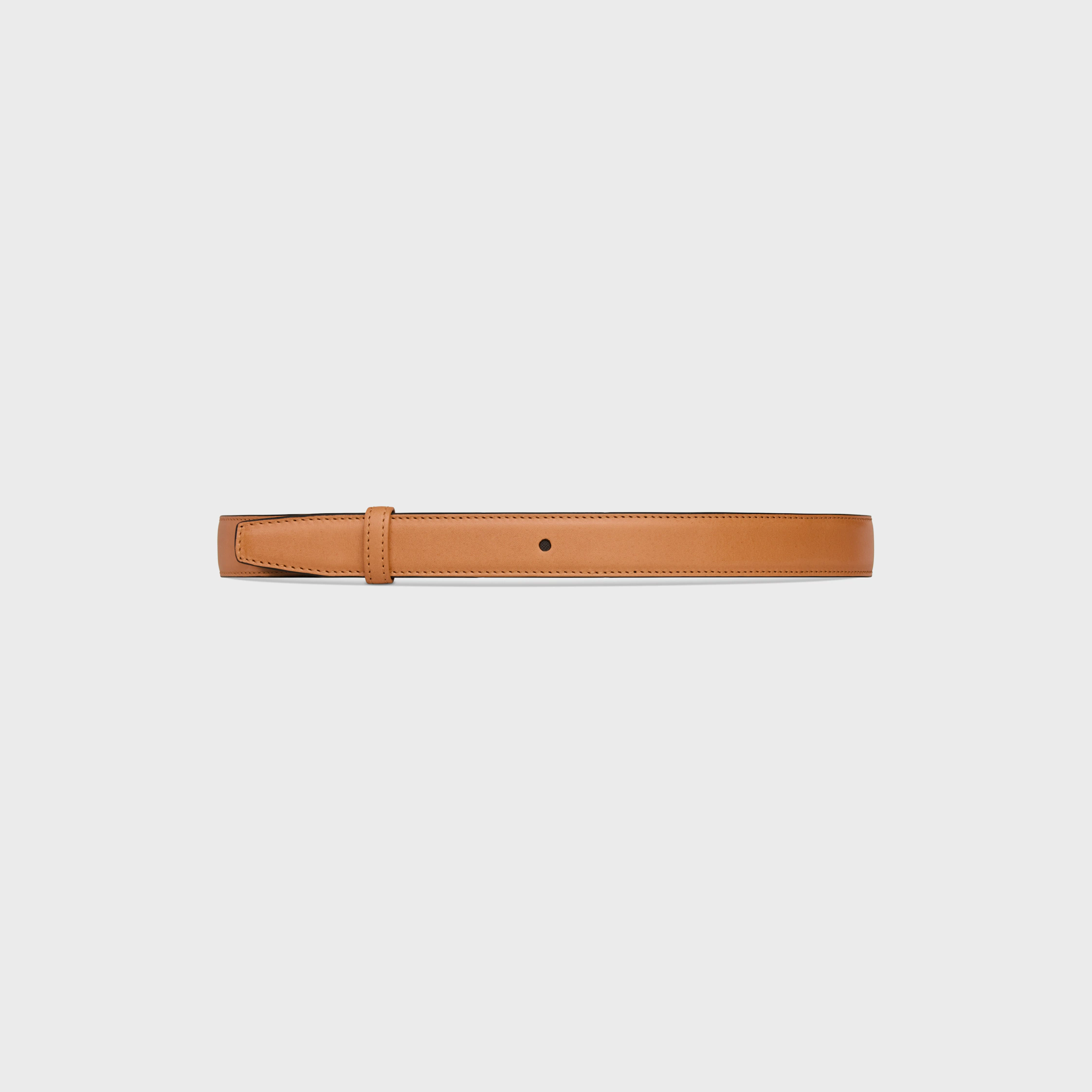 Bride renversable 25 MM en cuir de veau naturel et toile Triomphe