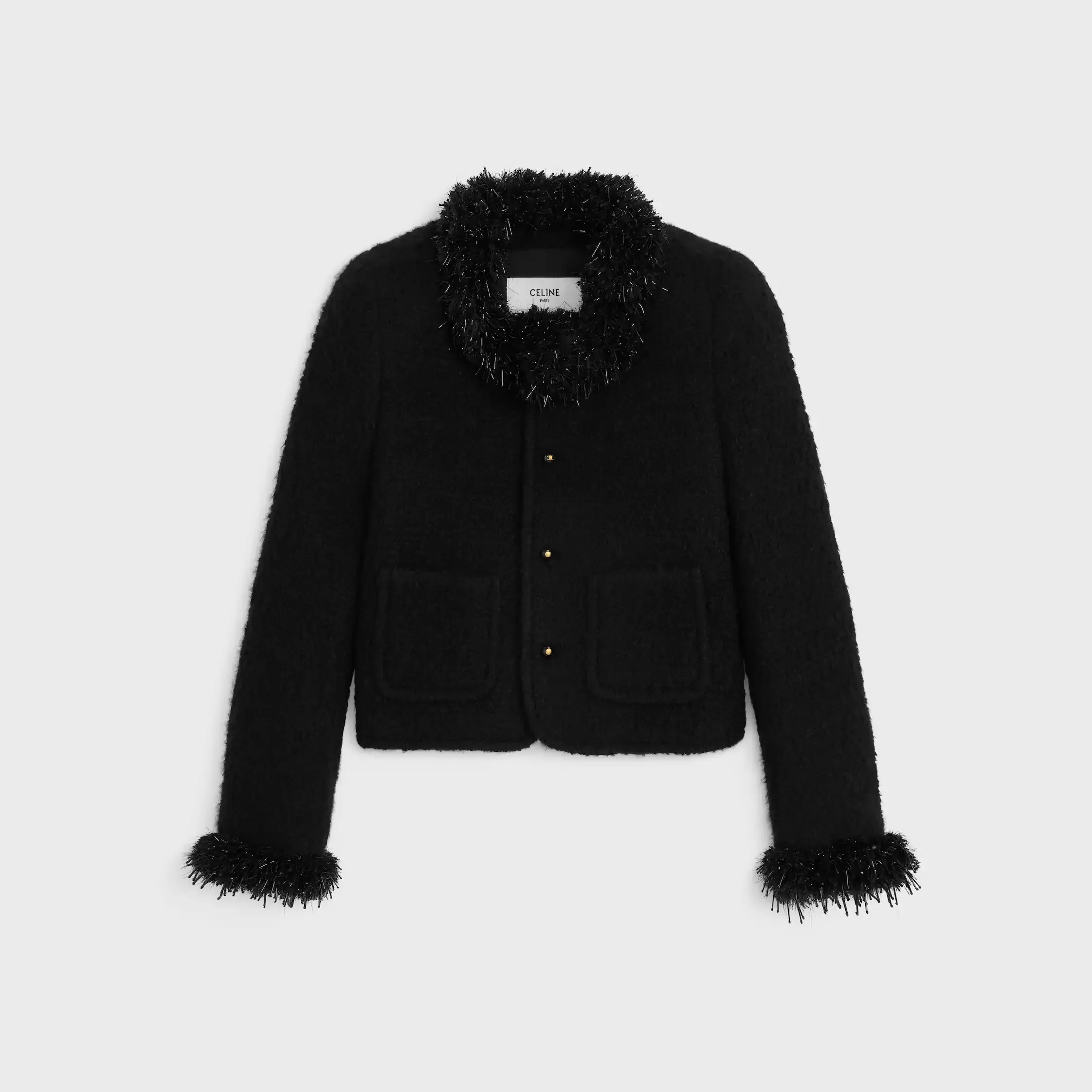Veste Chelsea en cachemire et laine natté