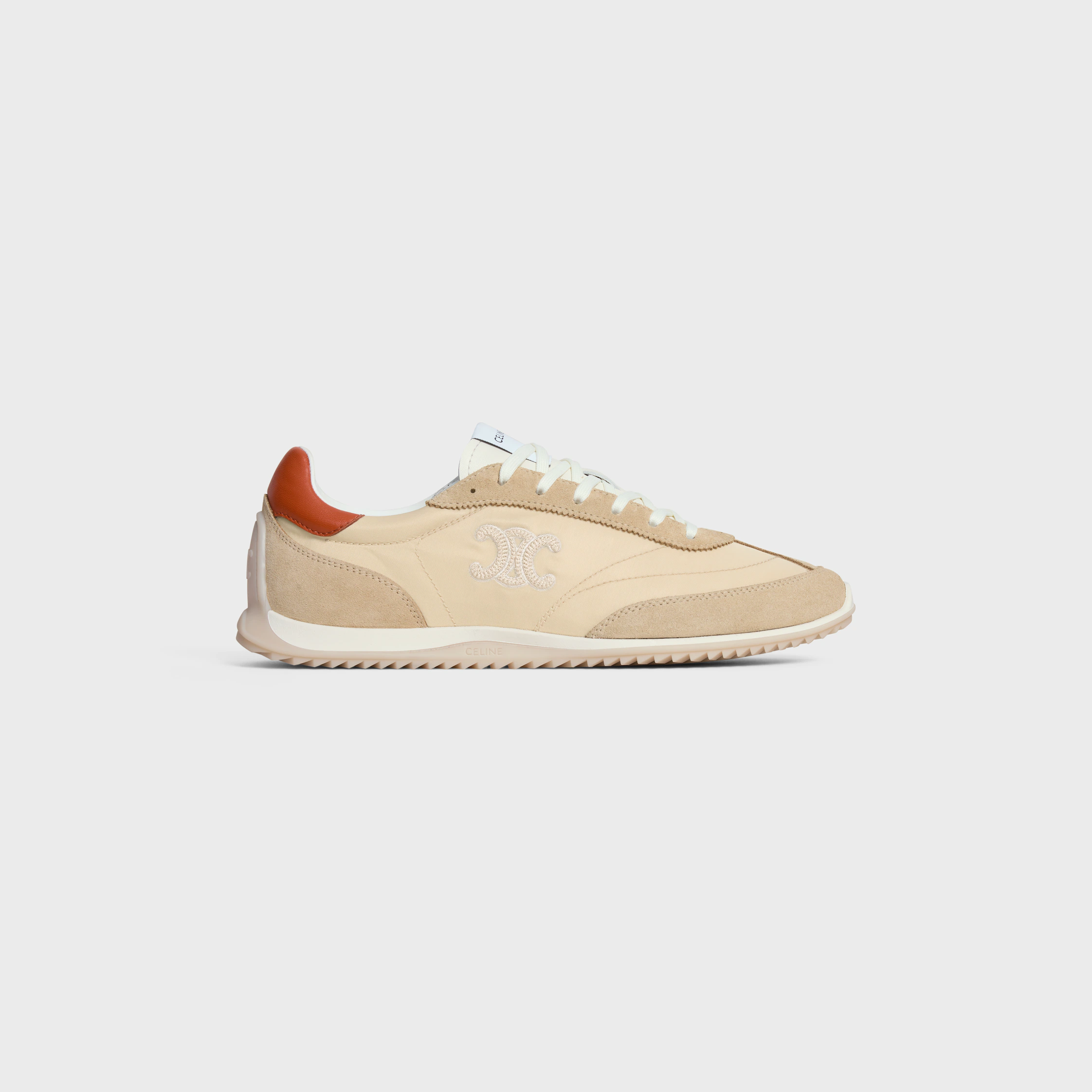 SNEAKER RACER EN NYLON, SUÈDE DE VEAU ET VEAU