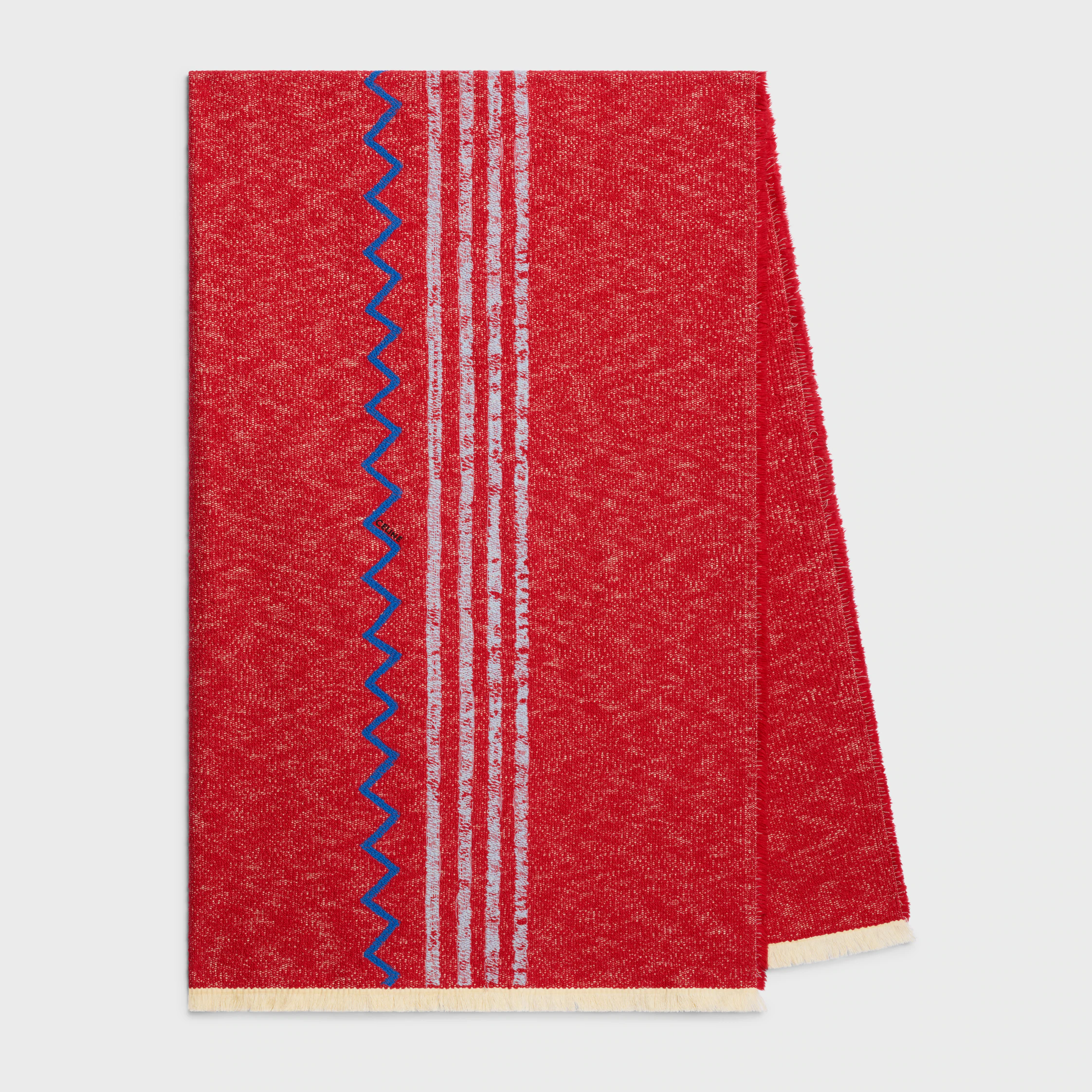 fouta en coton brodé