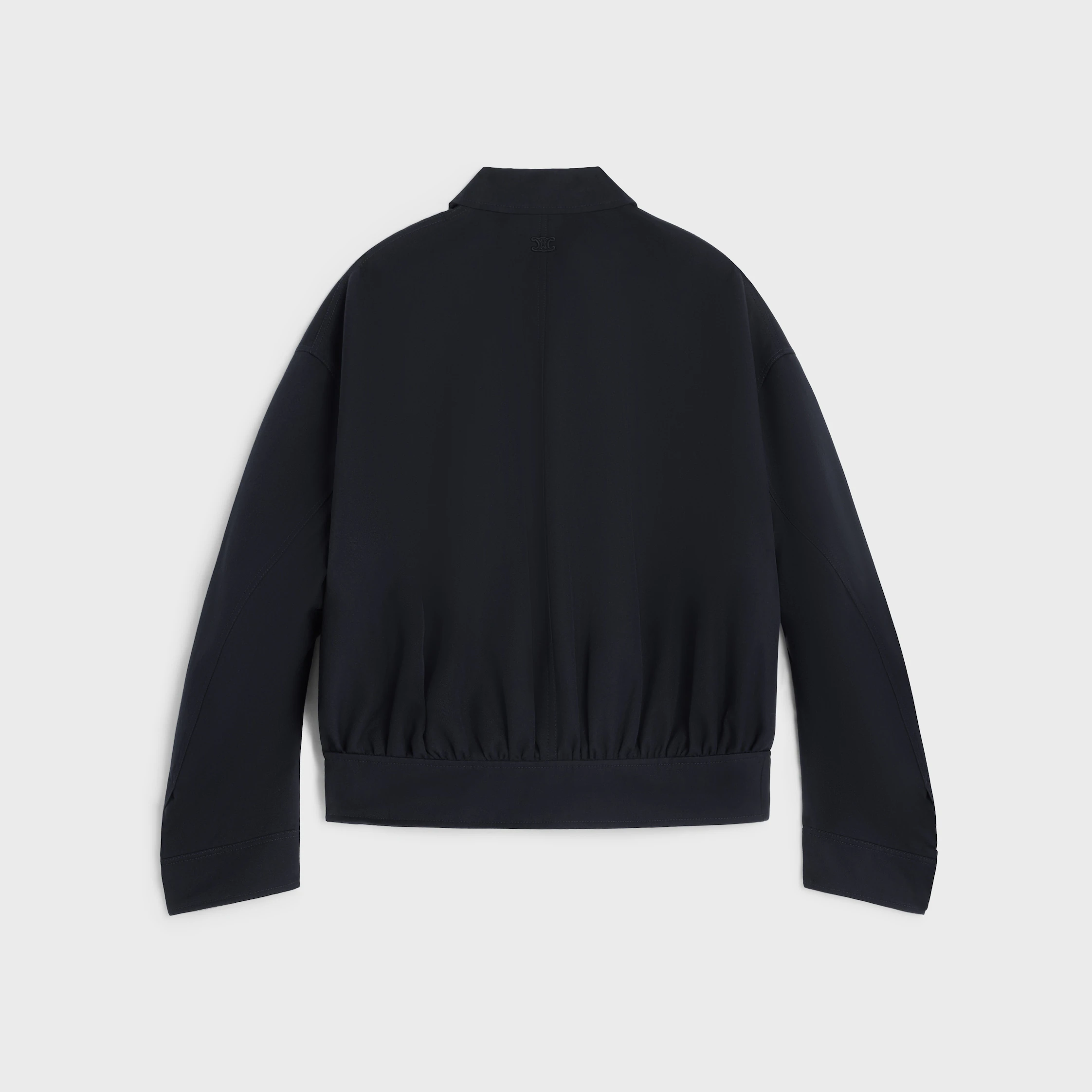 Veste en gabardine de laine et coton
