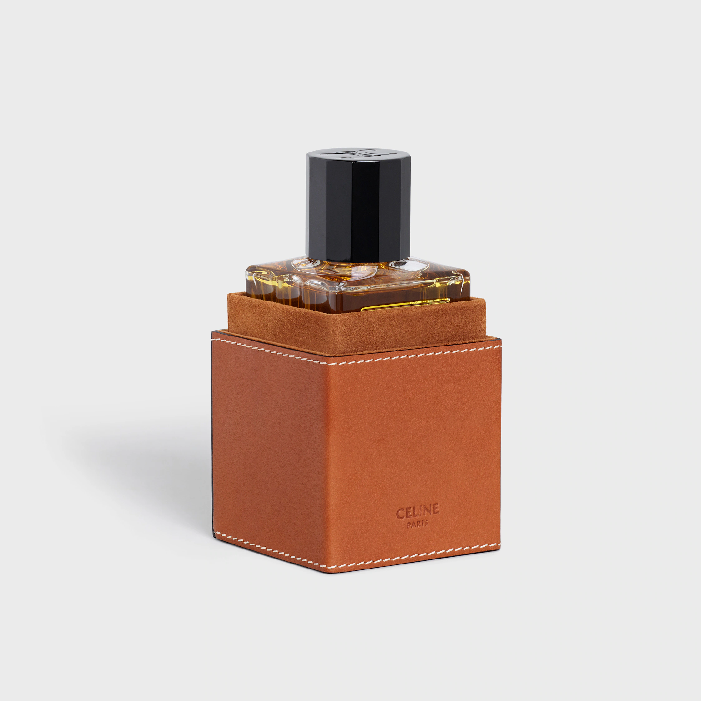 Étui à parfum 100 ml en cuir de veau naturel