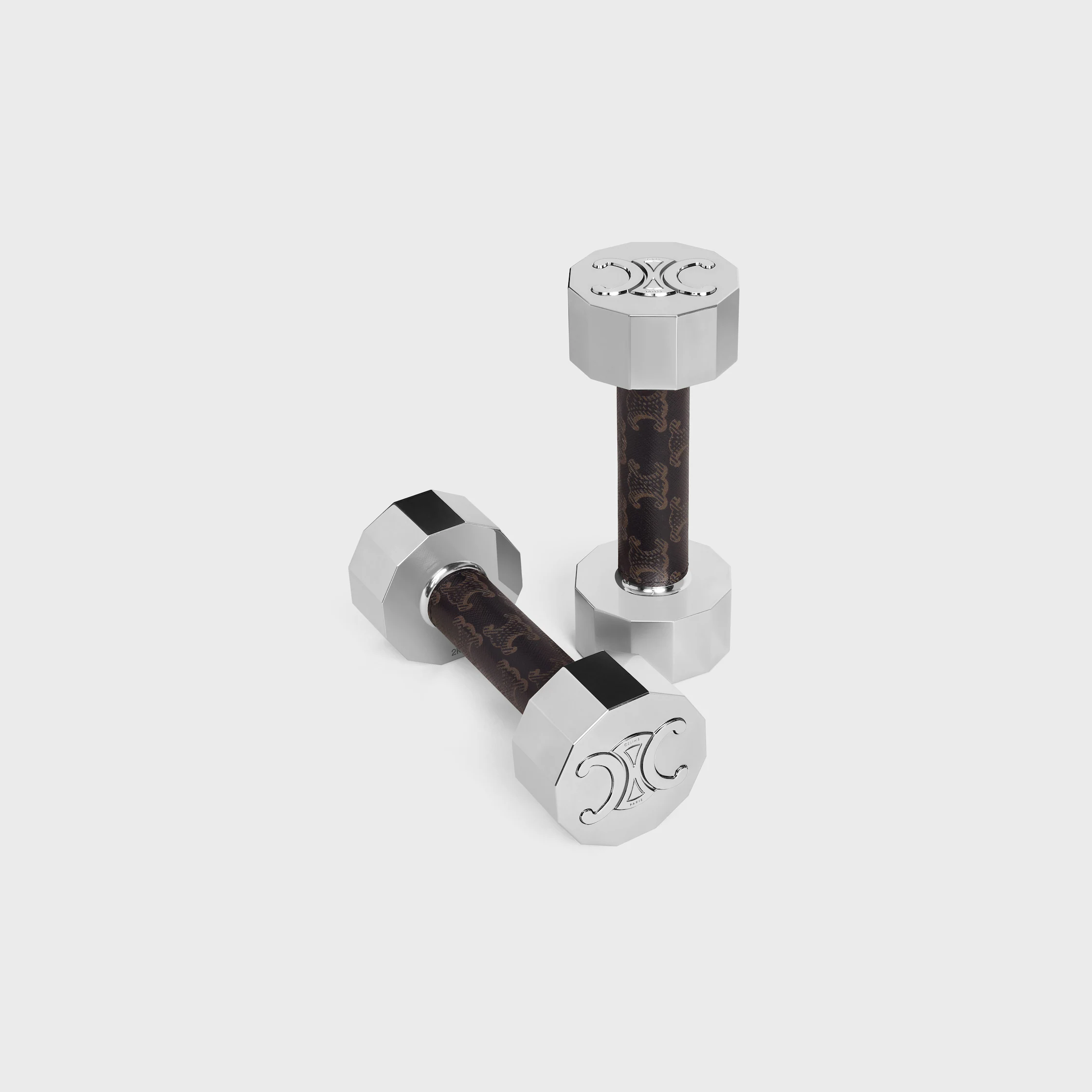 HALTERES 2 KG EN ACIER ET TOILE TRIOMPHE