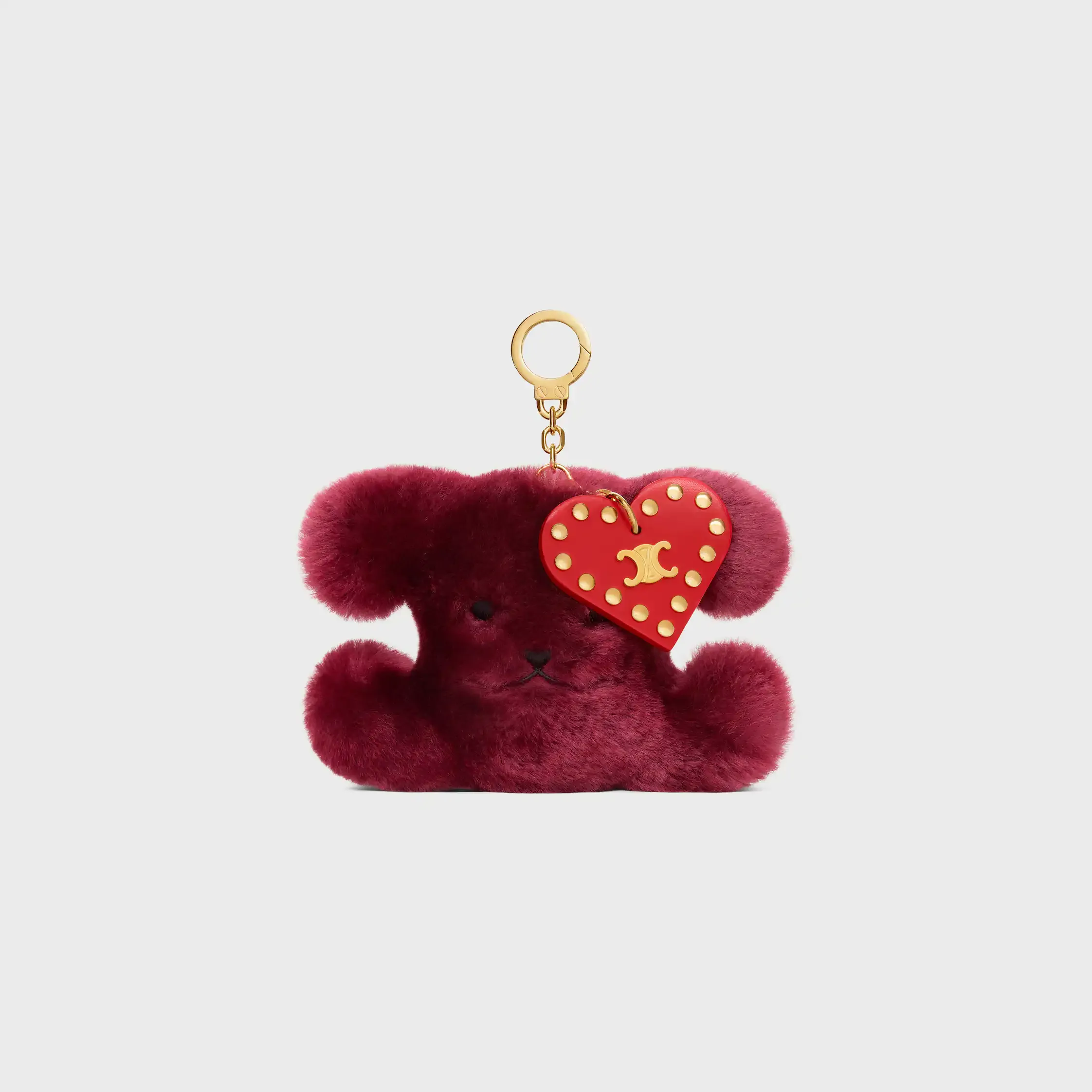 CHARM POM-POM TRIOMPHE EN PEAU DE MOUTON BRODÉE ET EN VEAU