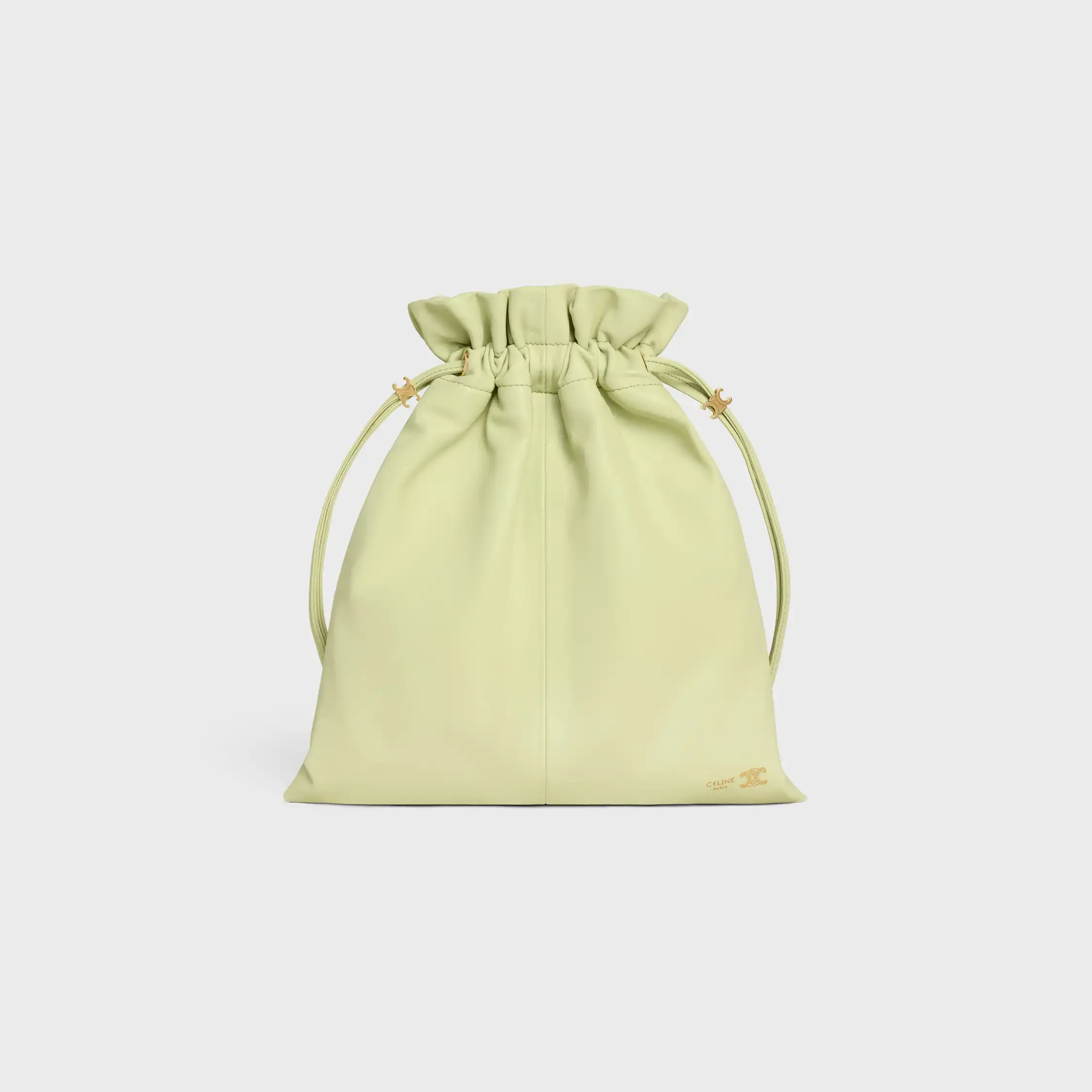 PETIT SAC À CRISTAUX EN PEAU DE MOUTON