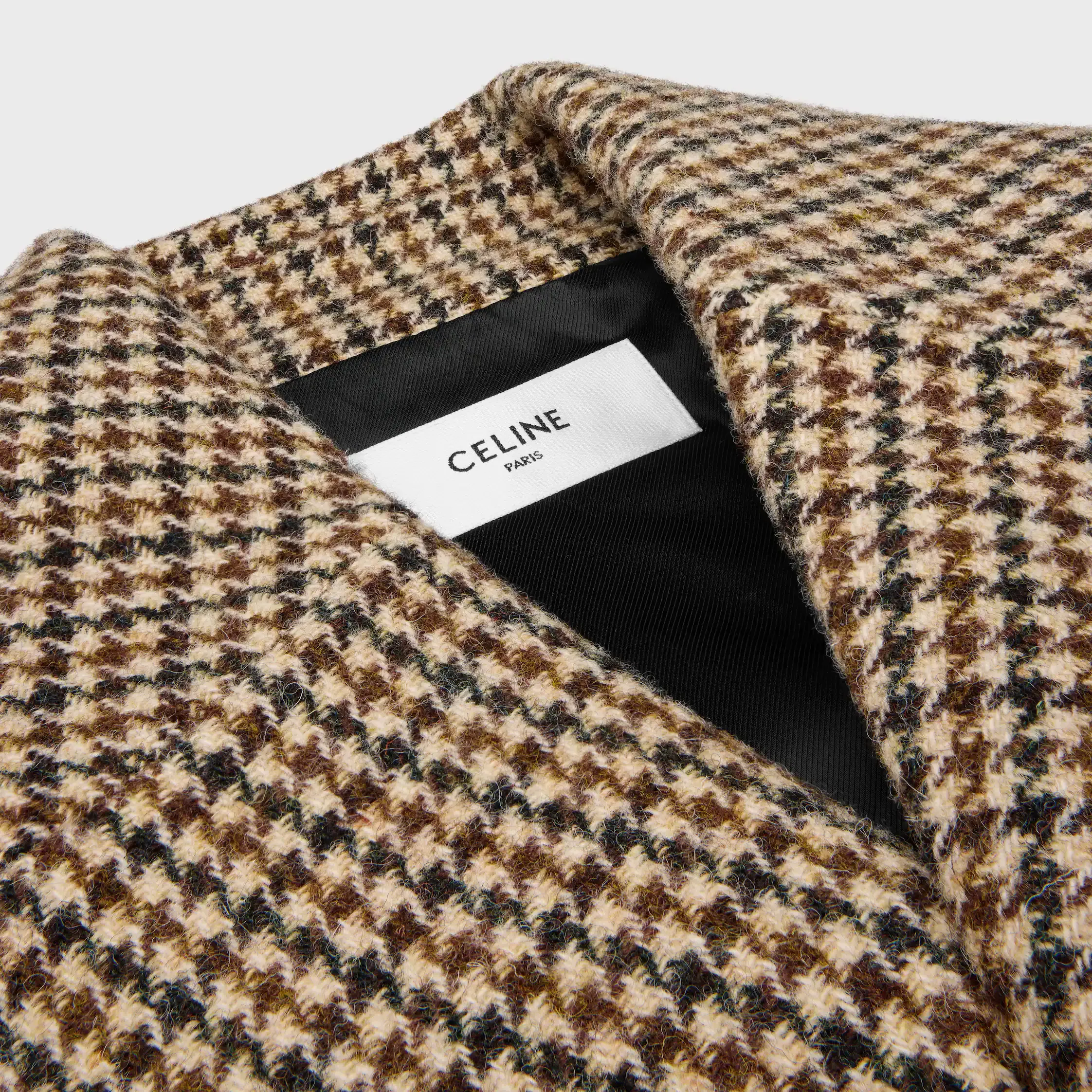 manteau en laine à motif tartan