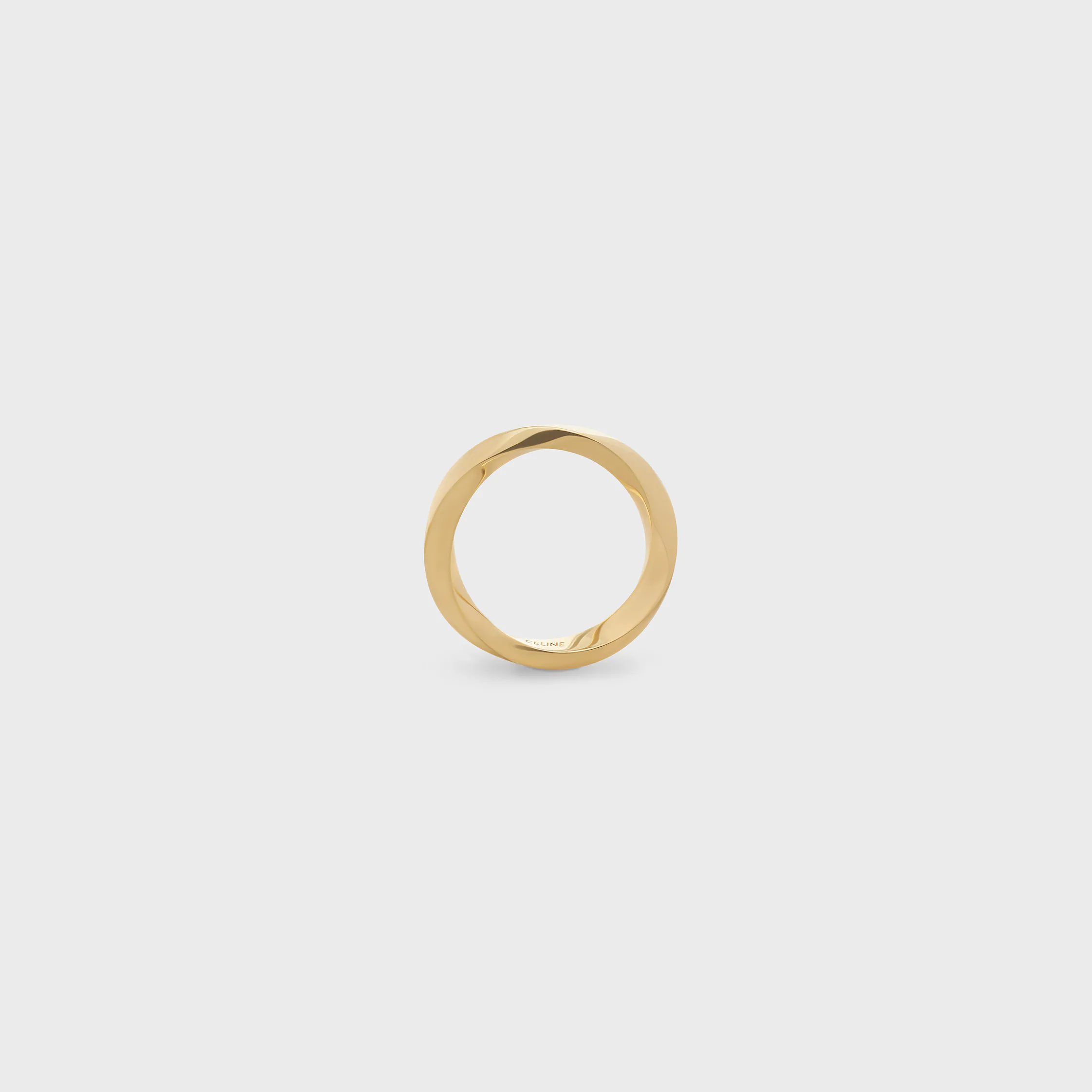 Anneau torsion en or jaune
