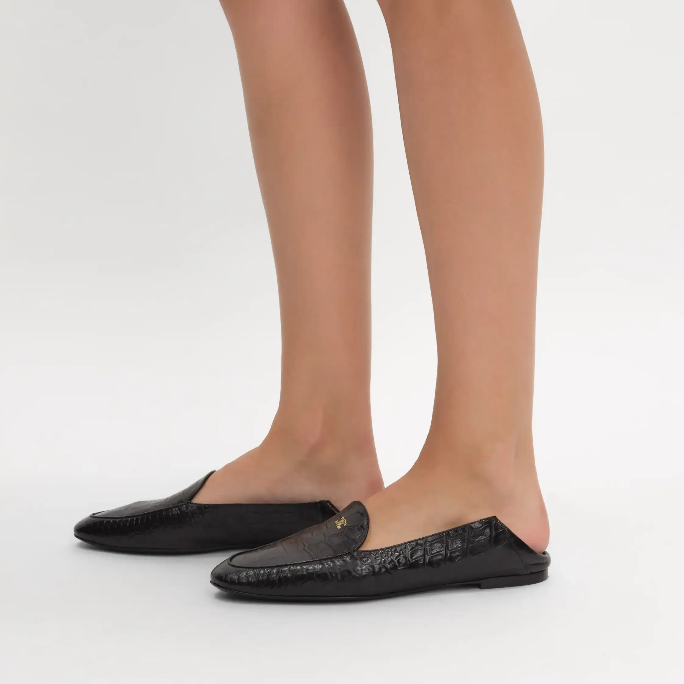 LOAfer AURA EN PEAU DE MOUTON IMPRIMÉ CROCODILE