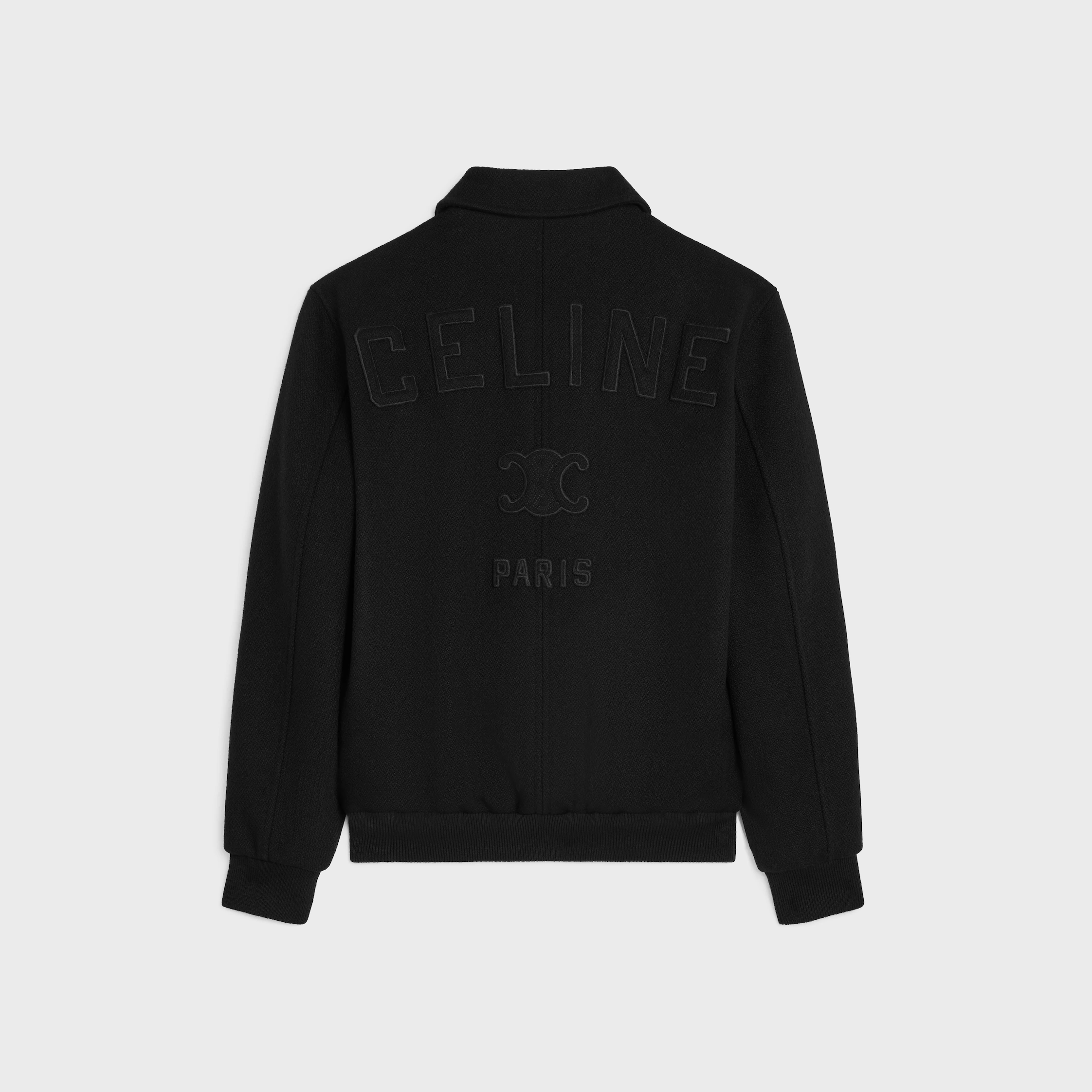 Veste teddy en laine structurée