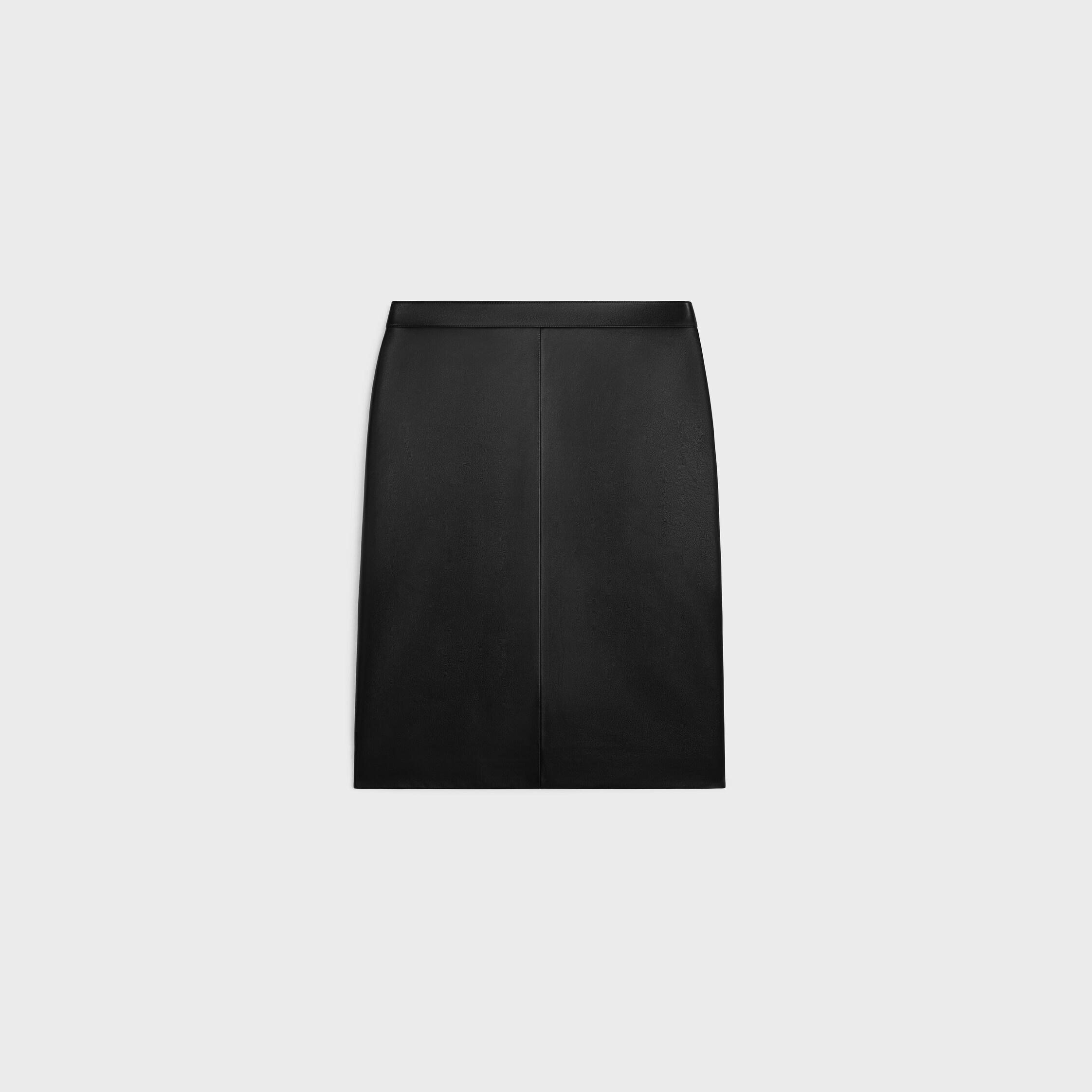 jupe crayon en agneau doux