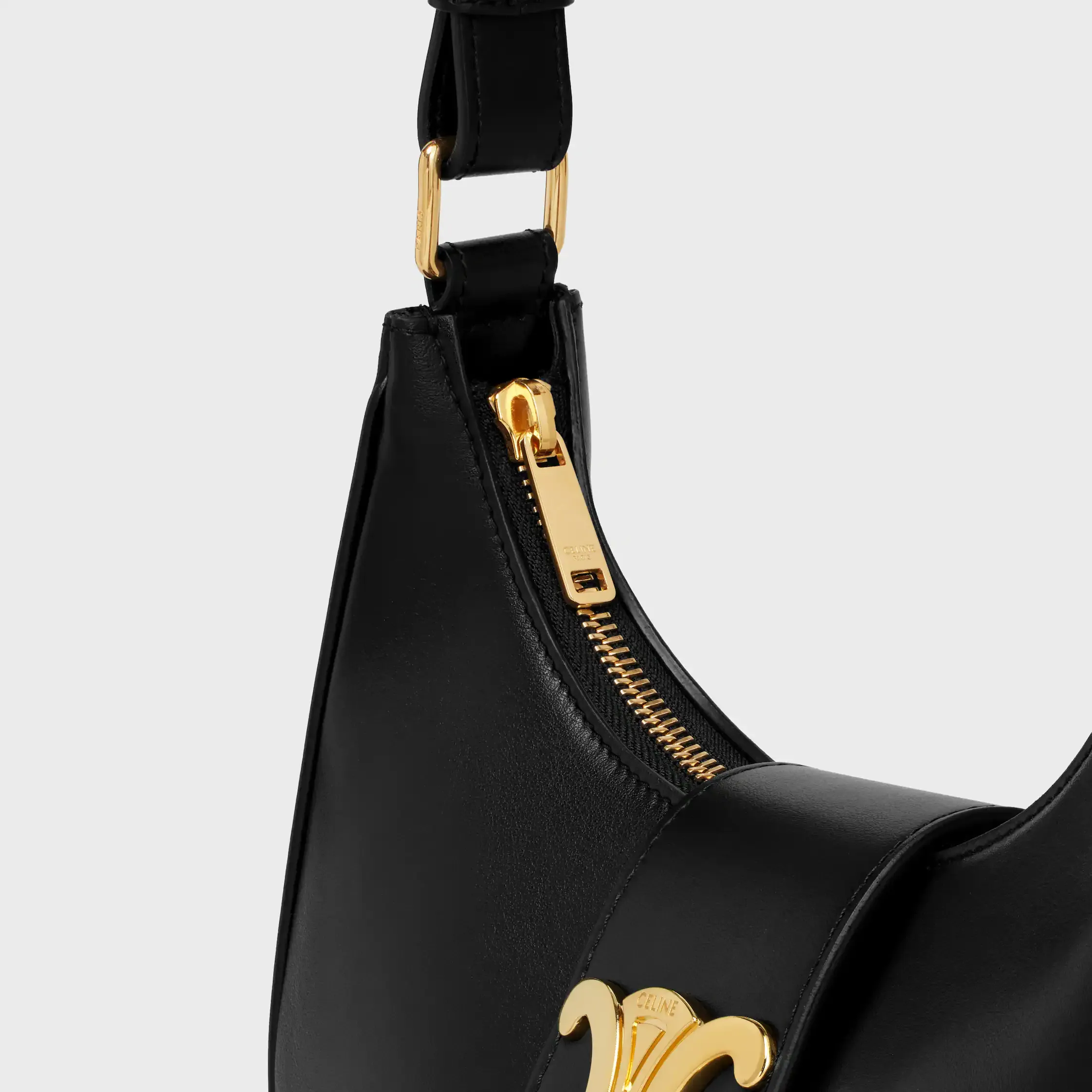 SAC MEDIUM AVA TRIOMPHE EN PEAU DE VEAU LISSE