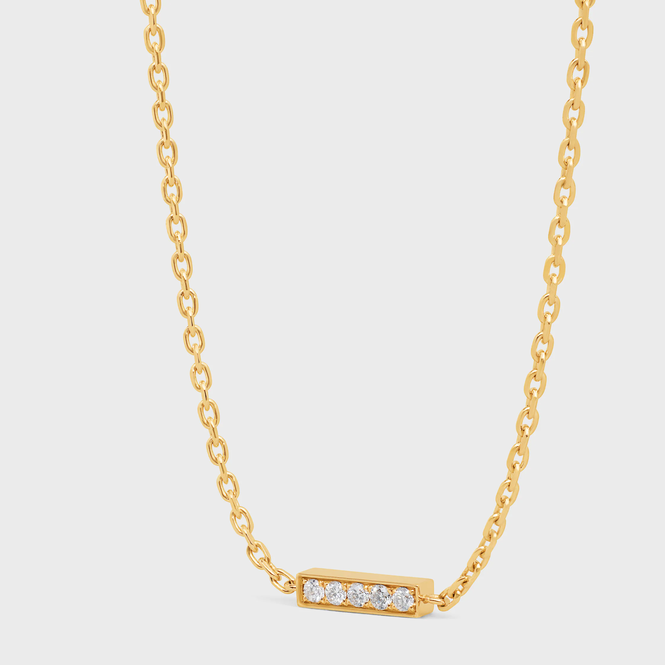Bracelet Celine Line en or jaune et diamants